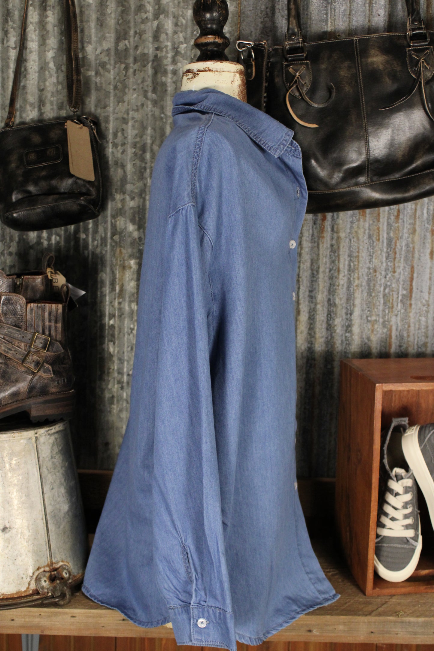 Blue Skies Button Down