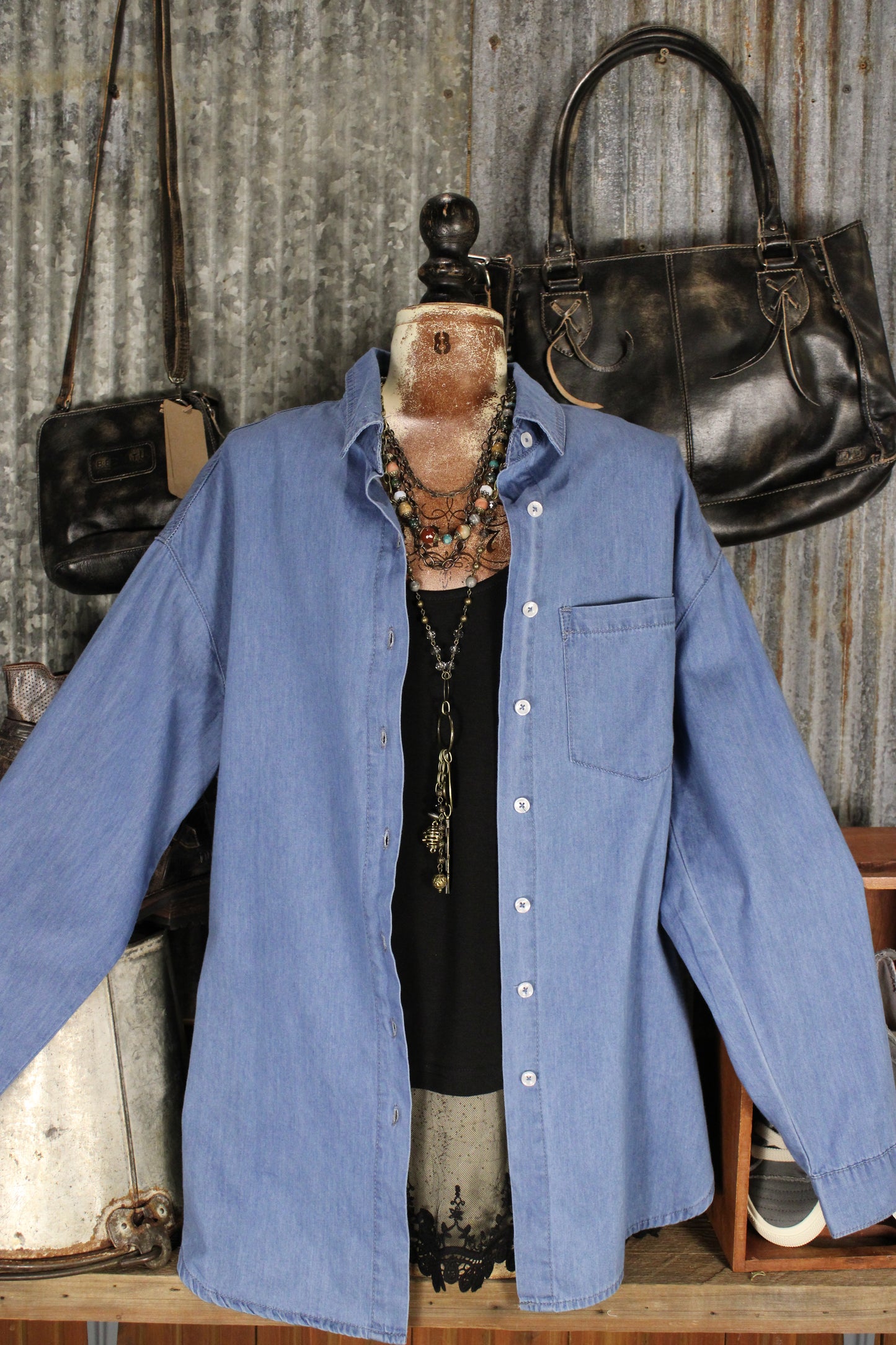 Blue Skies Button Down