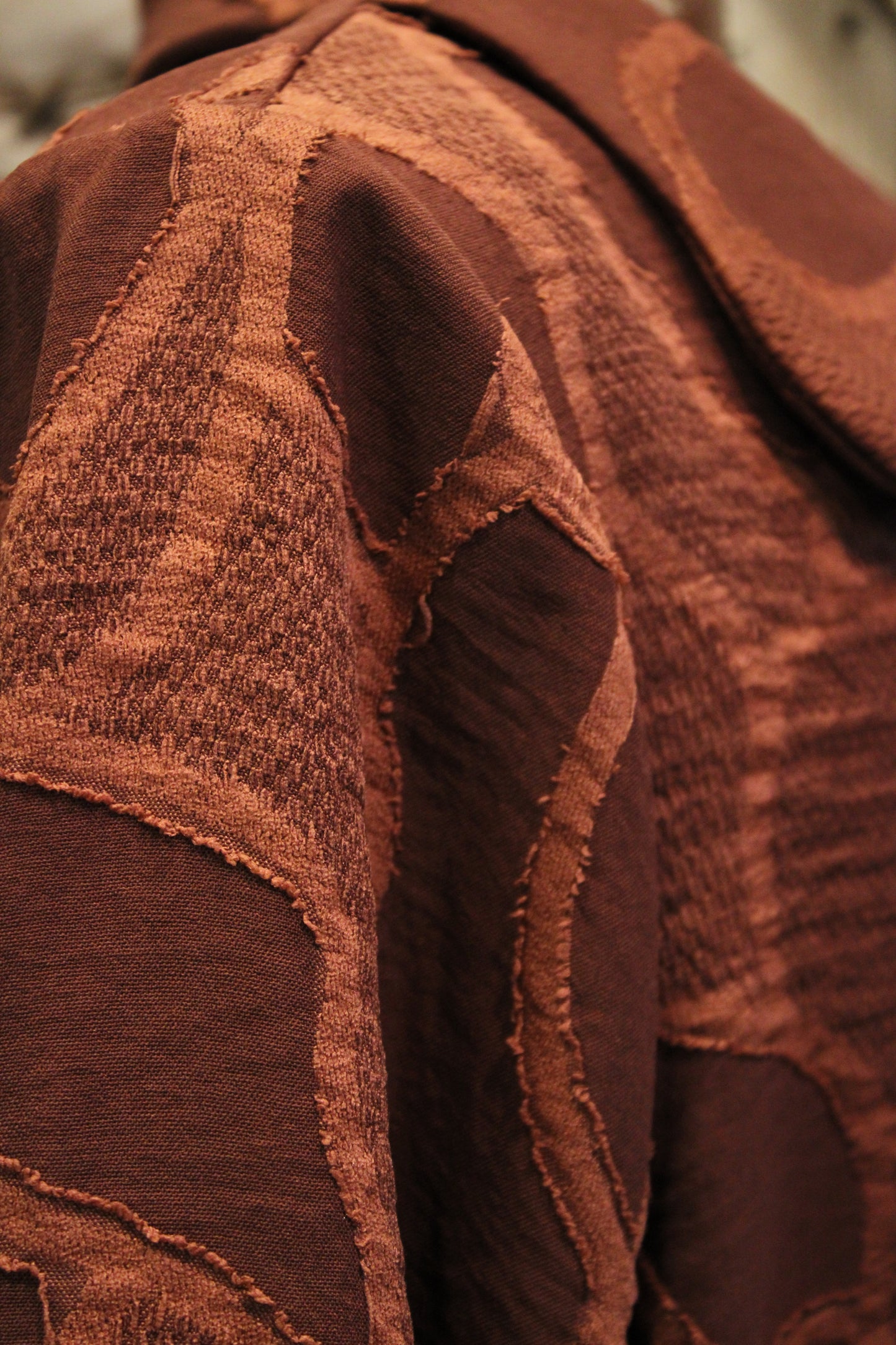 Rustic Merlot Ruffles Jacket