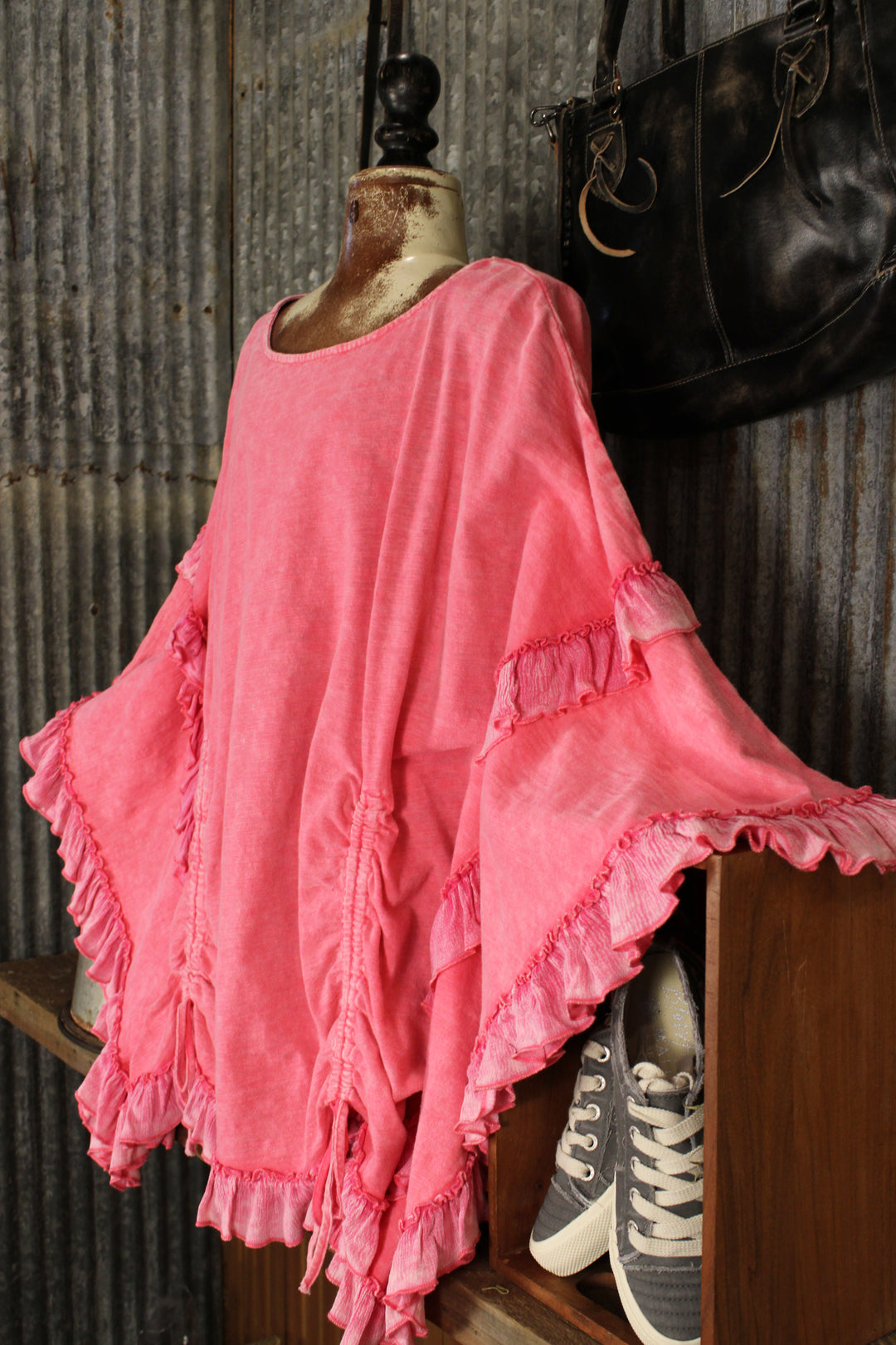 Bold Blossom Poncho