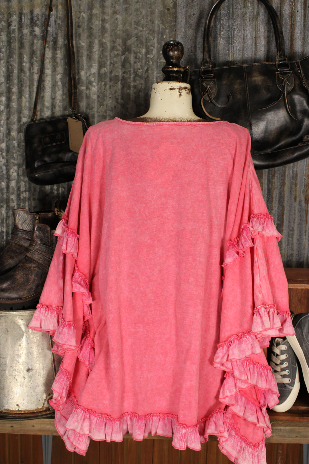 Bold Blossom Poncho