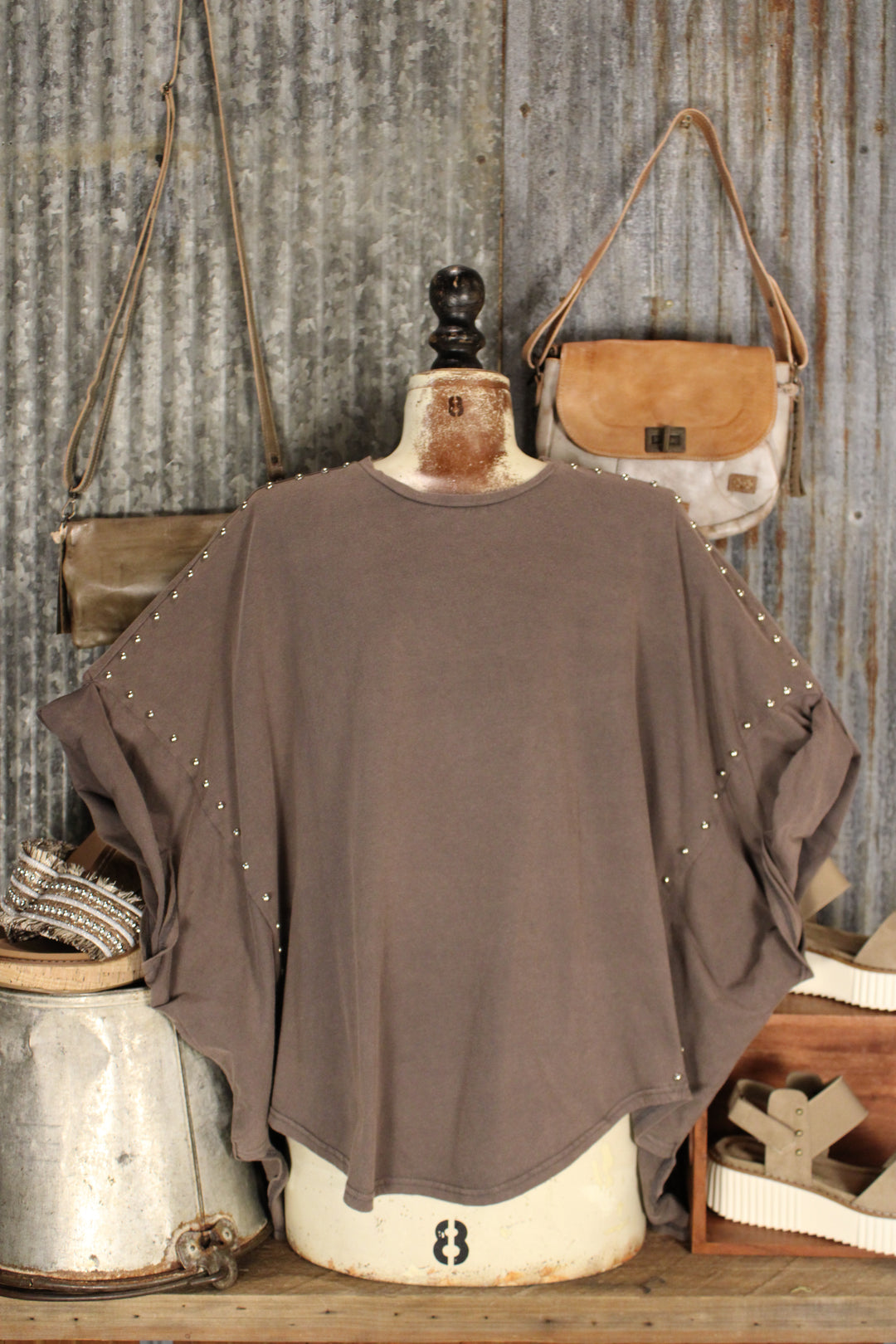 Casual Jazzy Charcoal Top