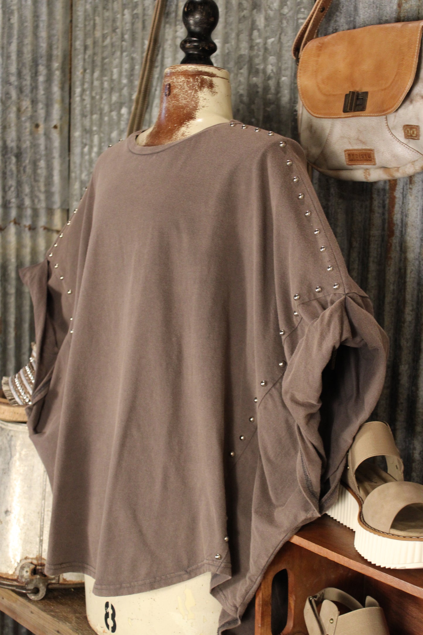Casual Jazzy Charcoal Top