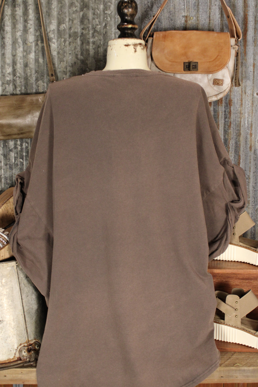 Casual Jazzy Charcoal Top