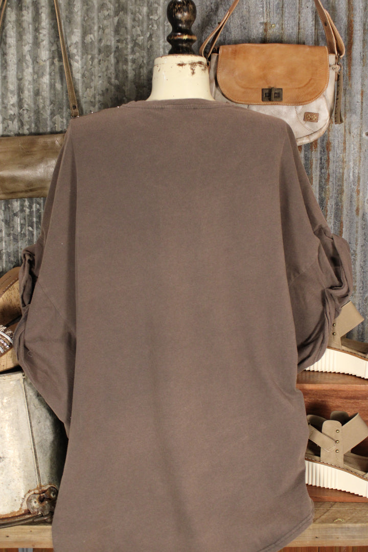Casual Jazzy Charcoal Top