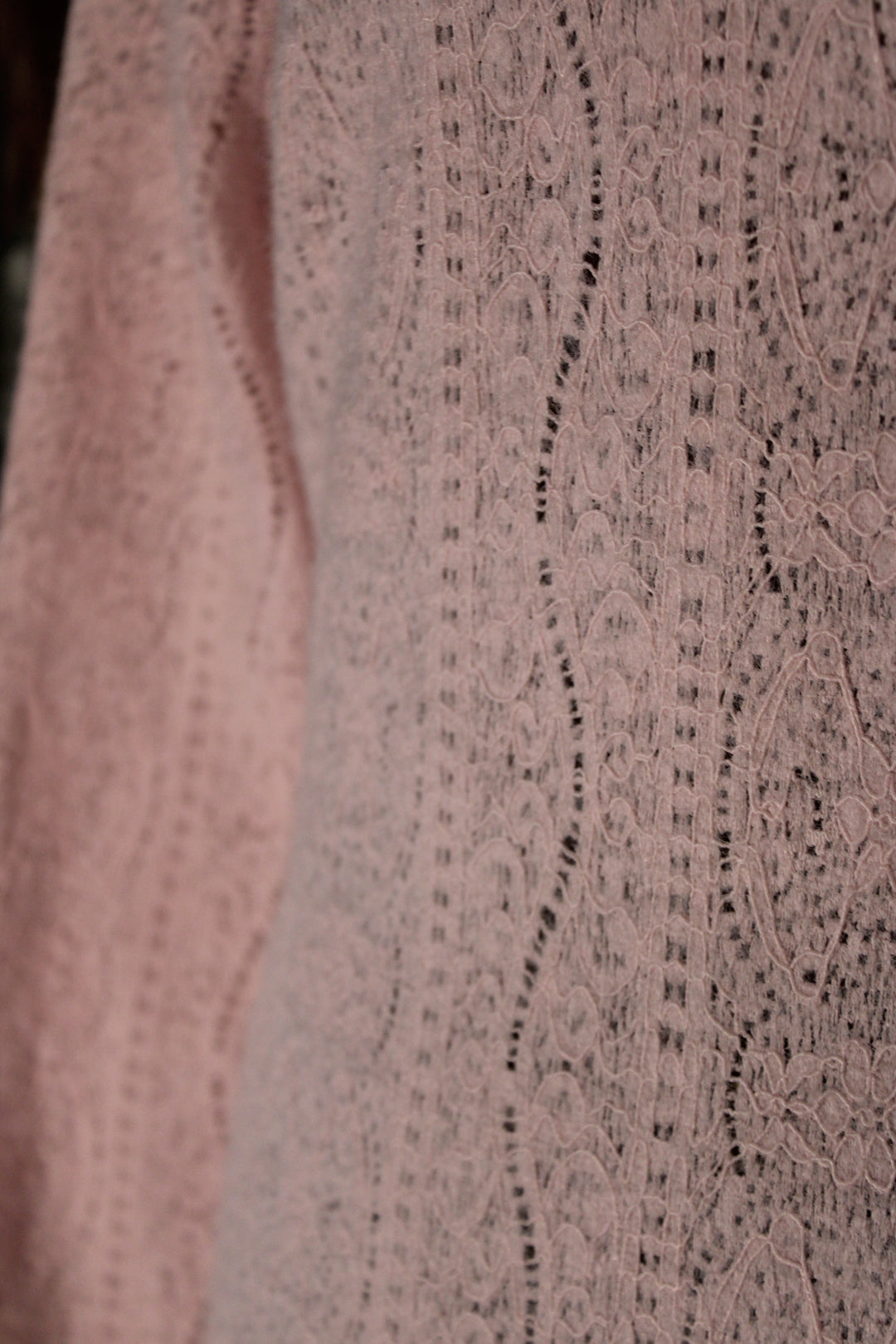 Sugar Petal Pink Semi-Mesh Top