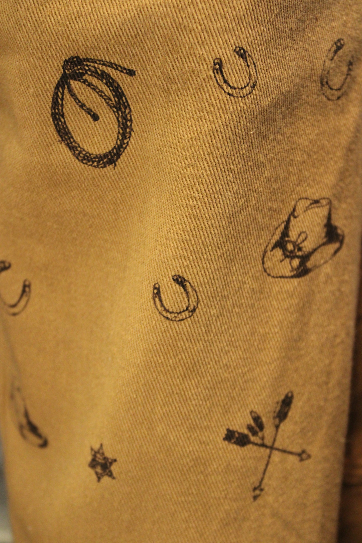 Western Relaxed Camel Pants