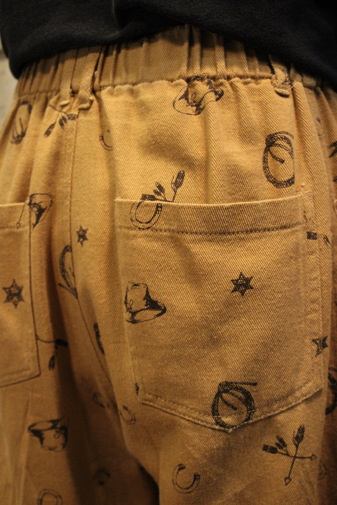 Western Relaxed Camel Pants