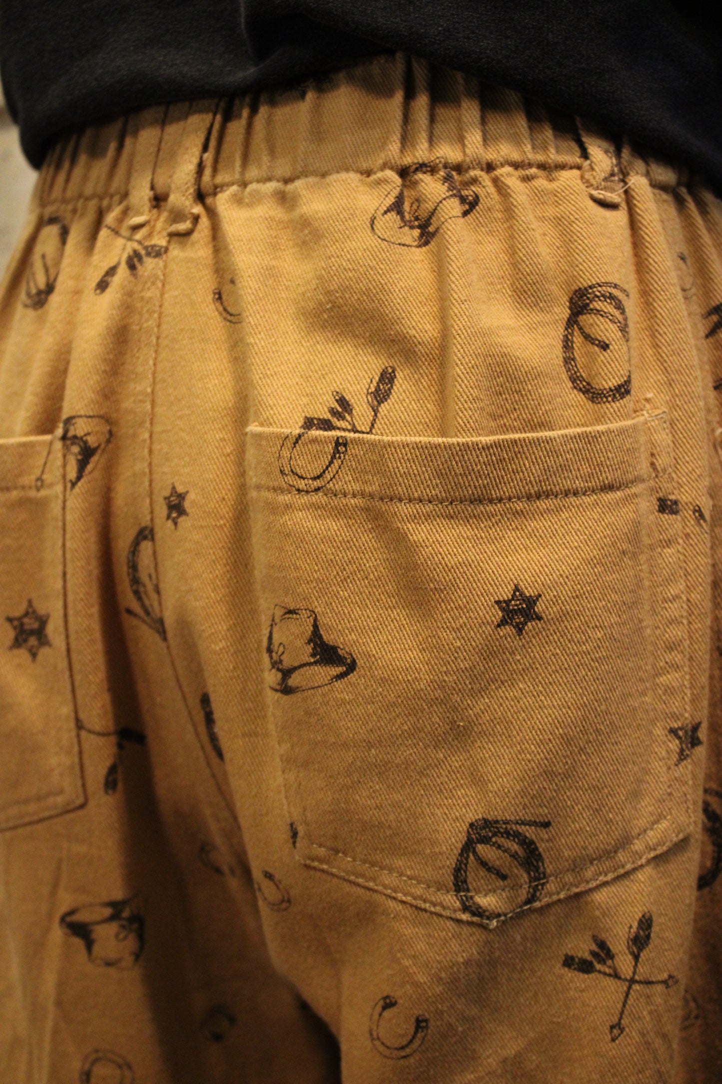 Western Relaxed Camel Pants