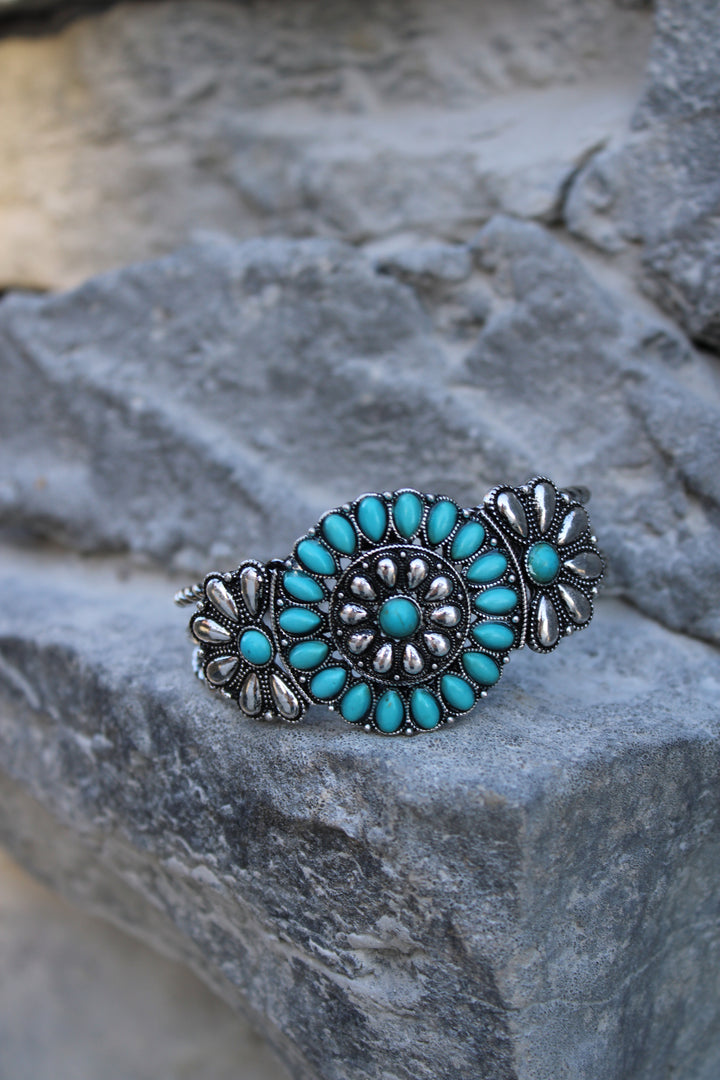 Painted Petals Cuff Bracelet