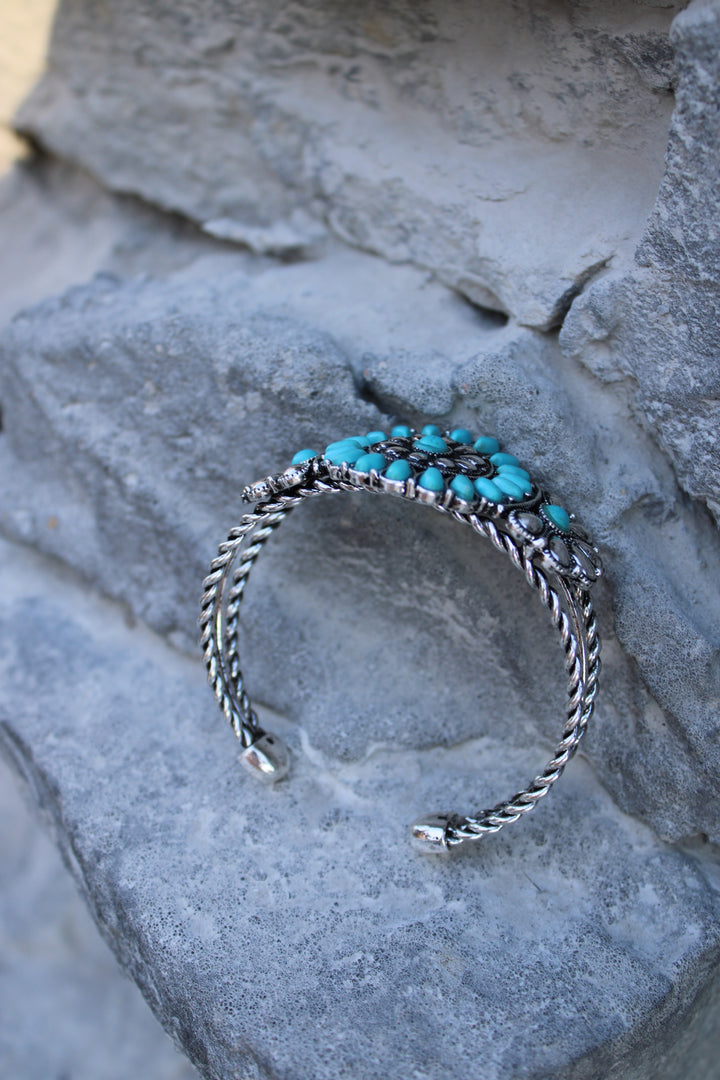 Painted Petals Cuff Bracelet