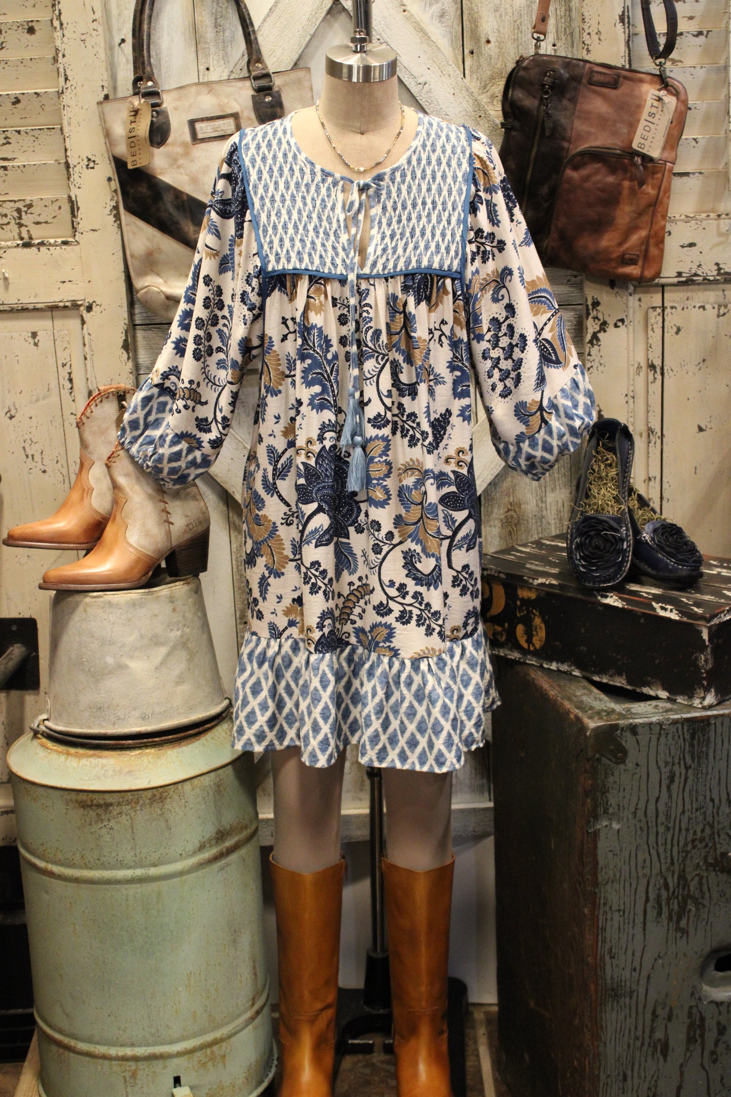 Dusty Blue Dreams Dress