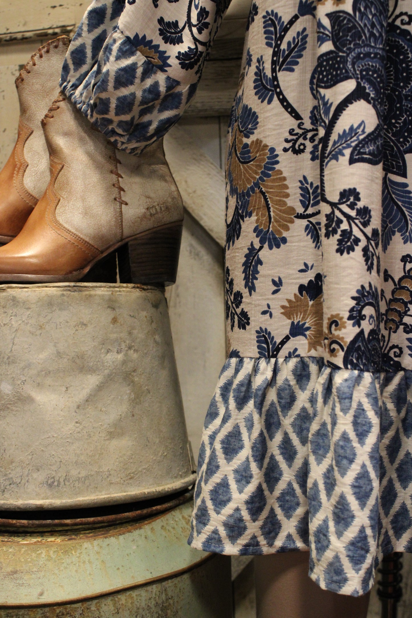 Dusty Blue Dreams Dress