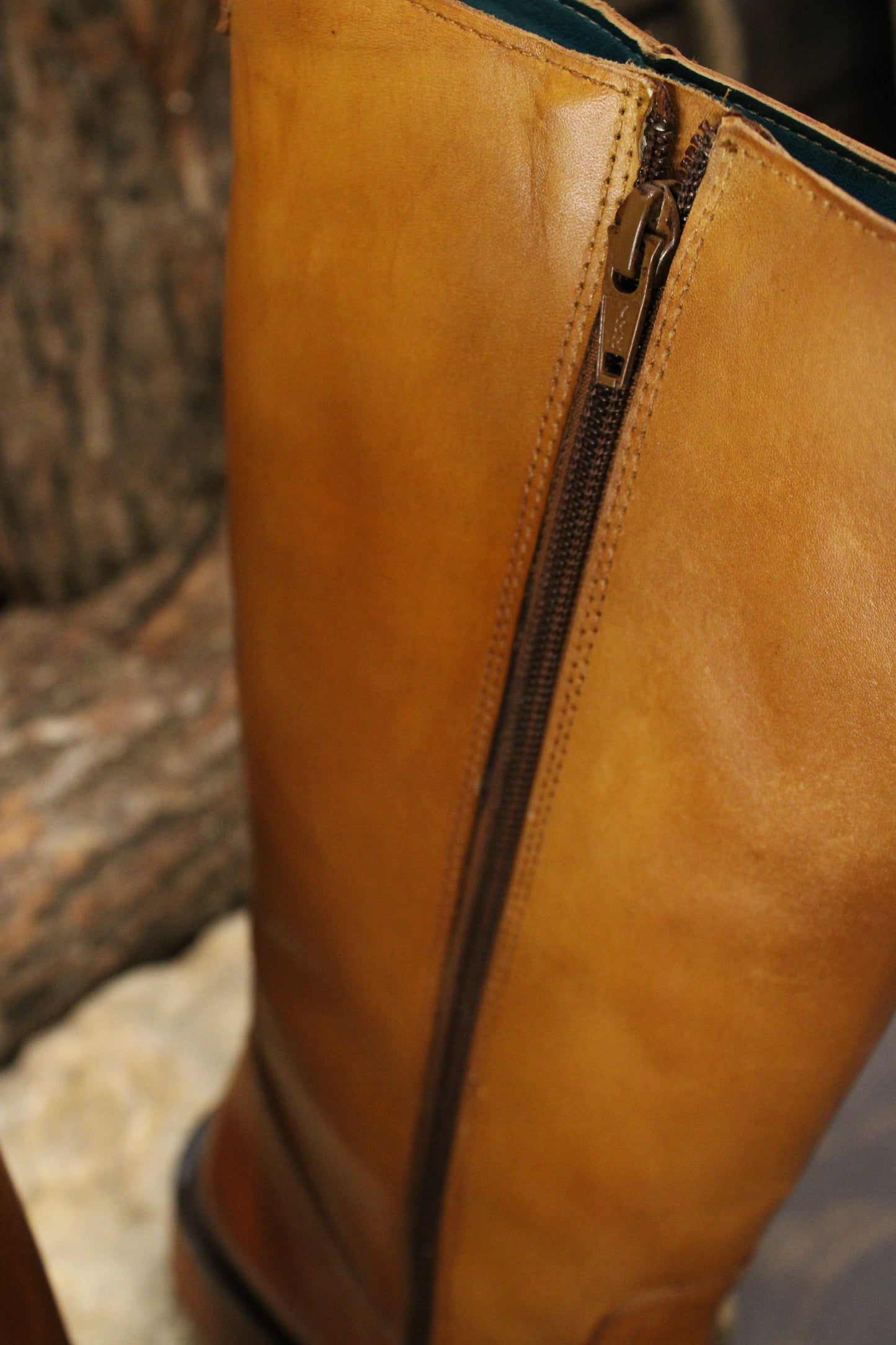 Froe Banana Tan Distressed Boots