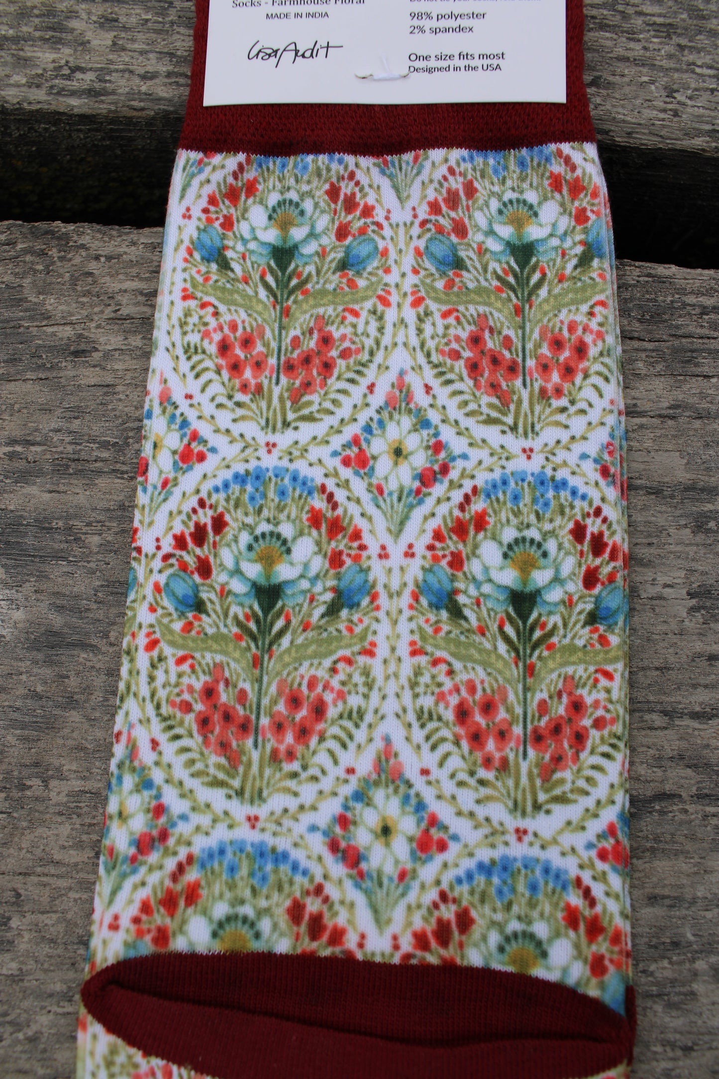 Farmhouse Floral Socks