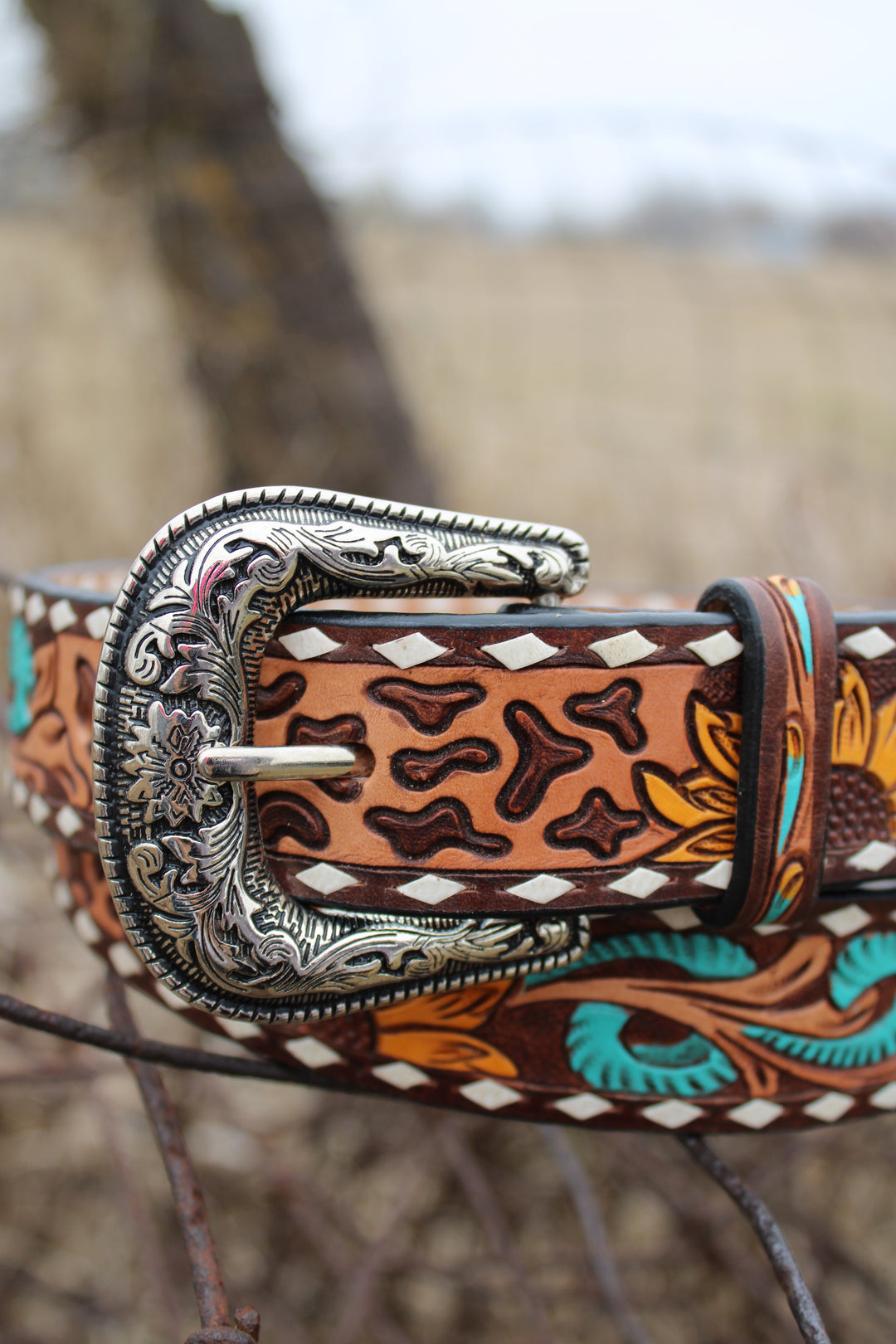 Wildflower Spirit Leather Belt