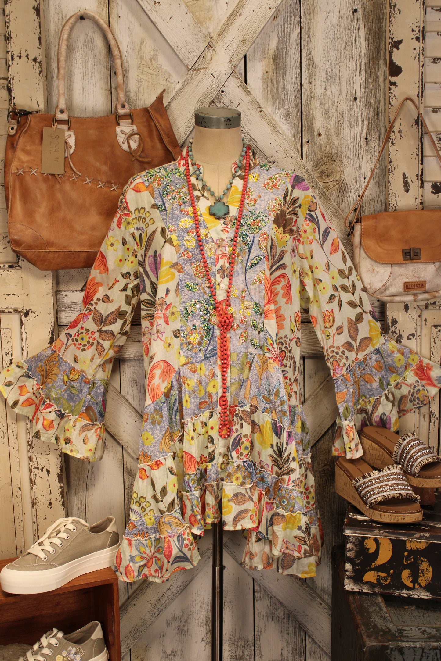 Island Mirage Cotton Mini Dress