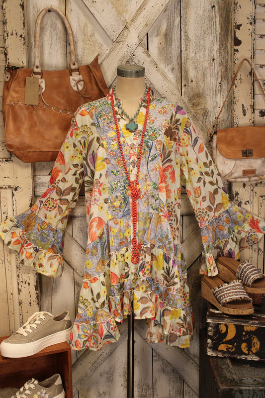 Island Mirage Cotton Mini Dress