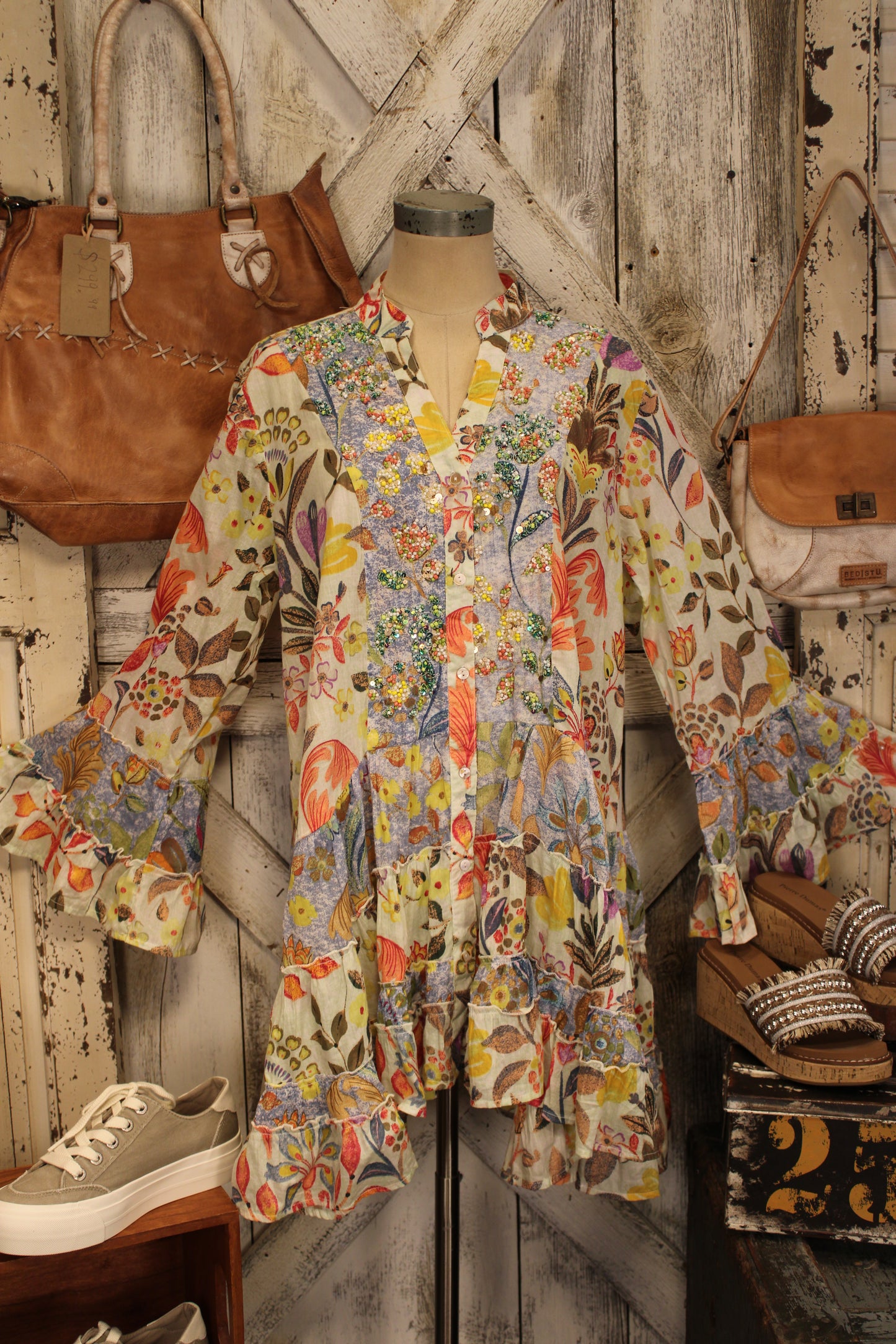 Island Mirage Cotton Mini Dress