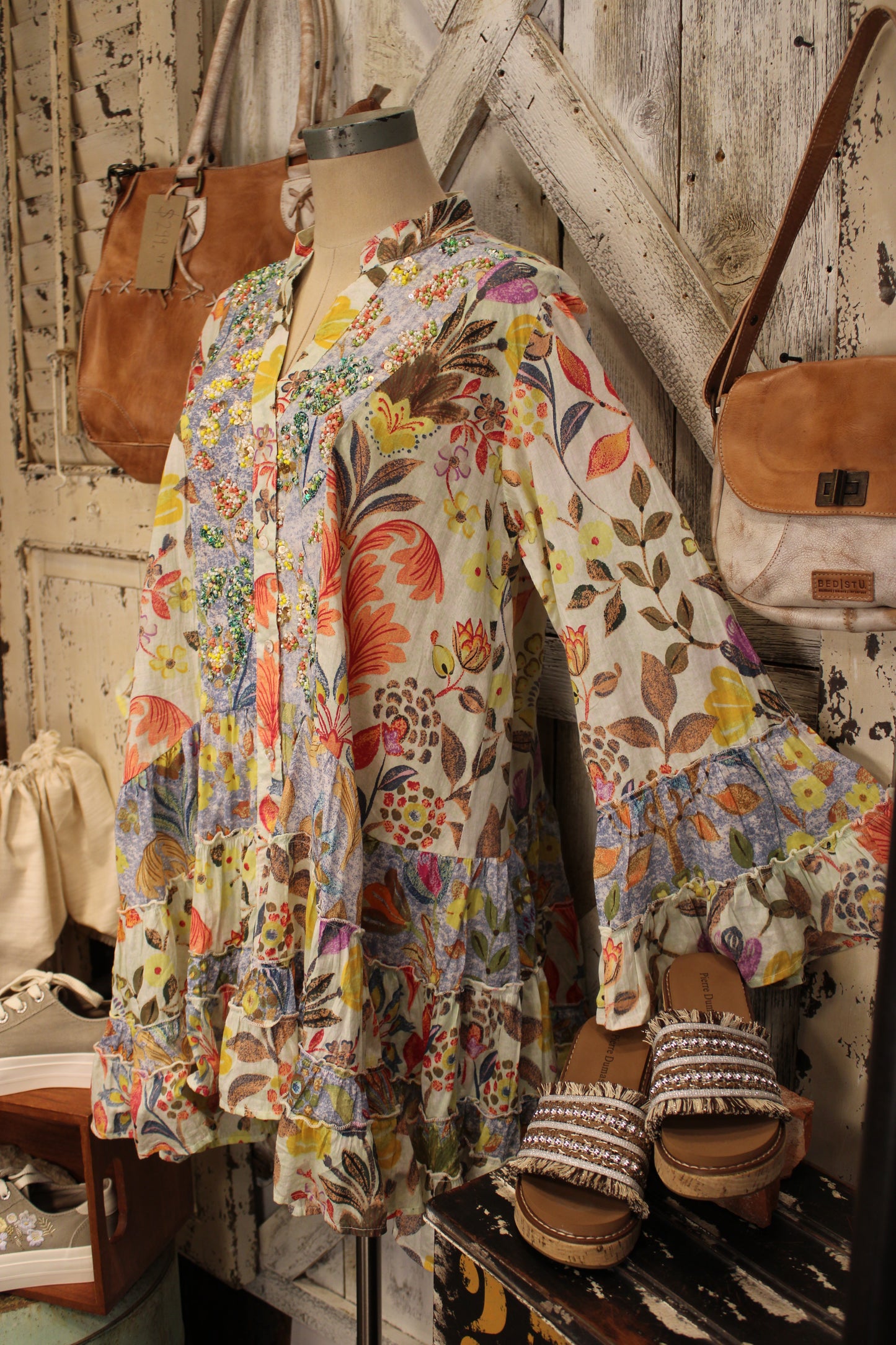 Island Mirage Cotton Mini Dress