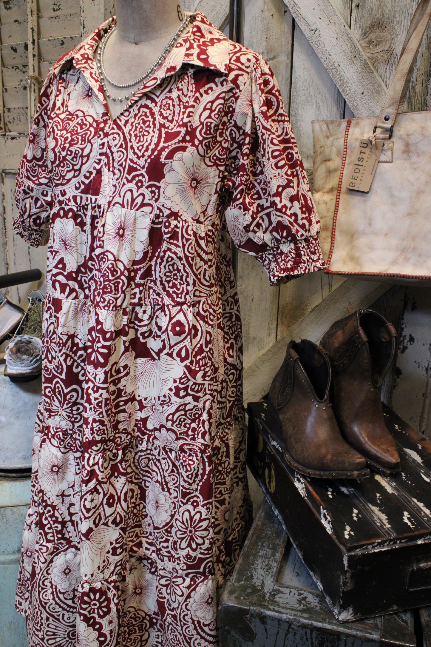 Waverly Sangria Dress