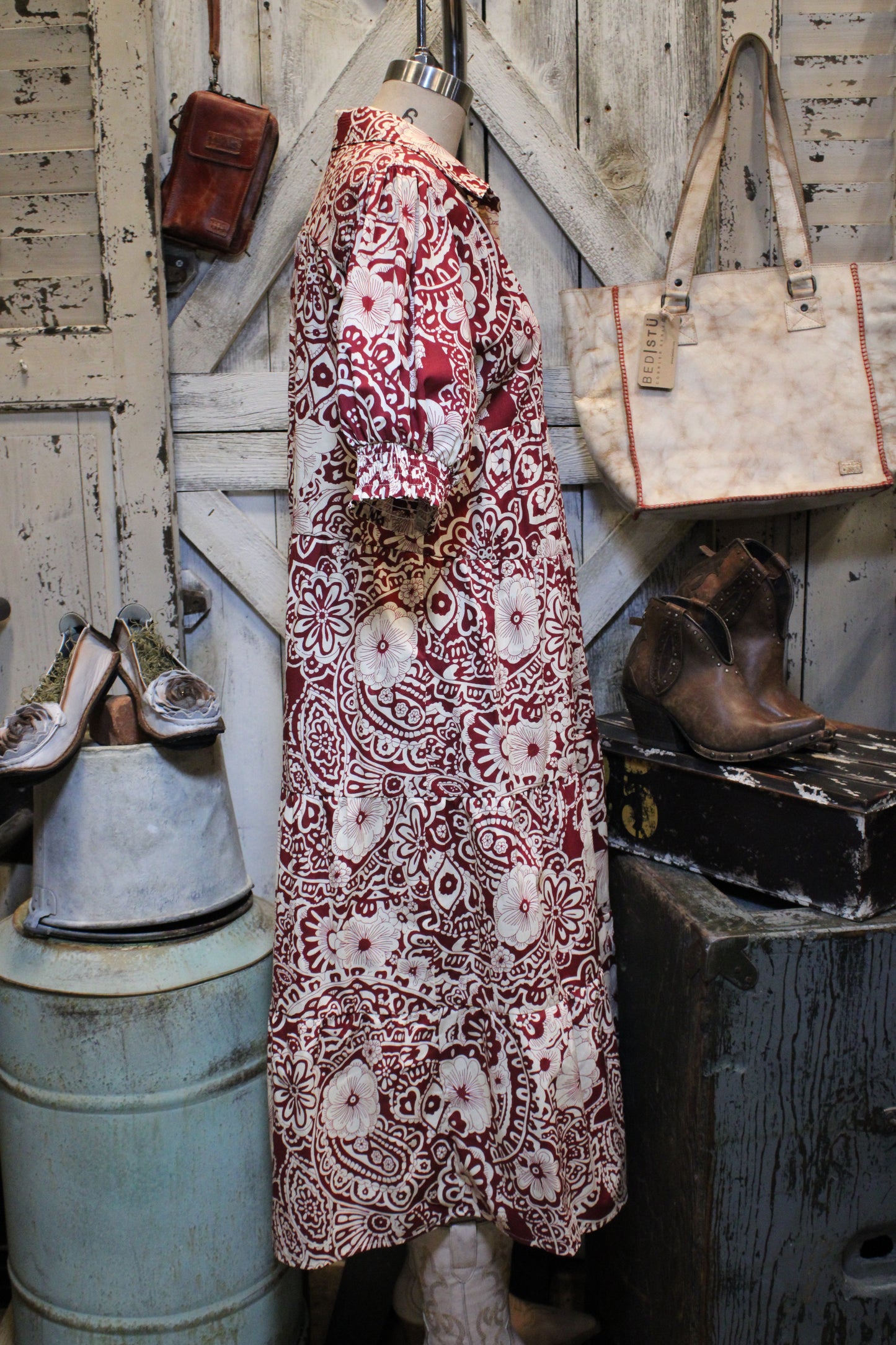 Waverly Sangria Dress