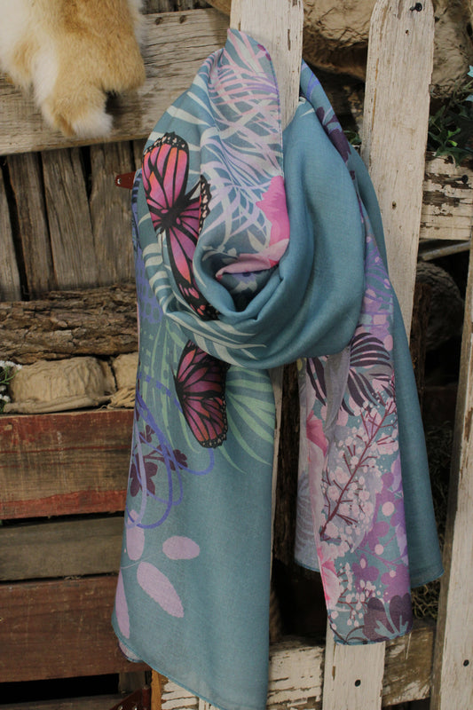 Flutter And Fern Scarf