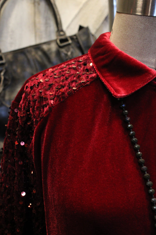 Merlot Magic Velvet Tunic