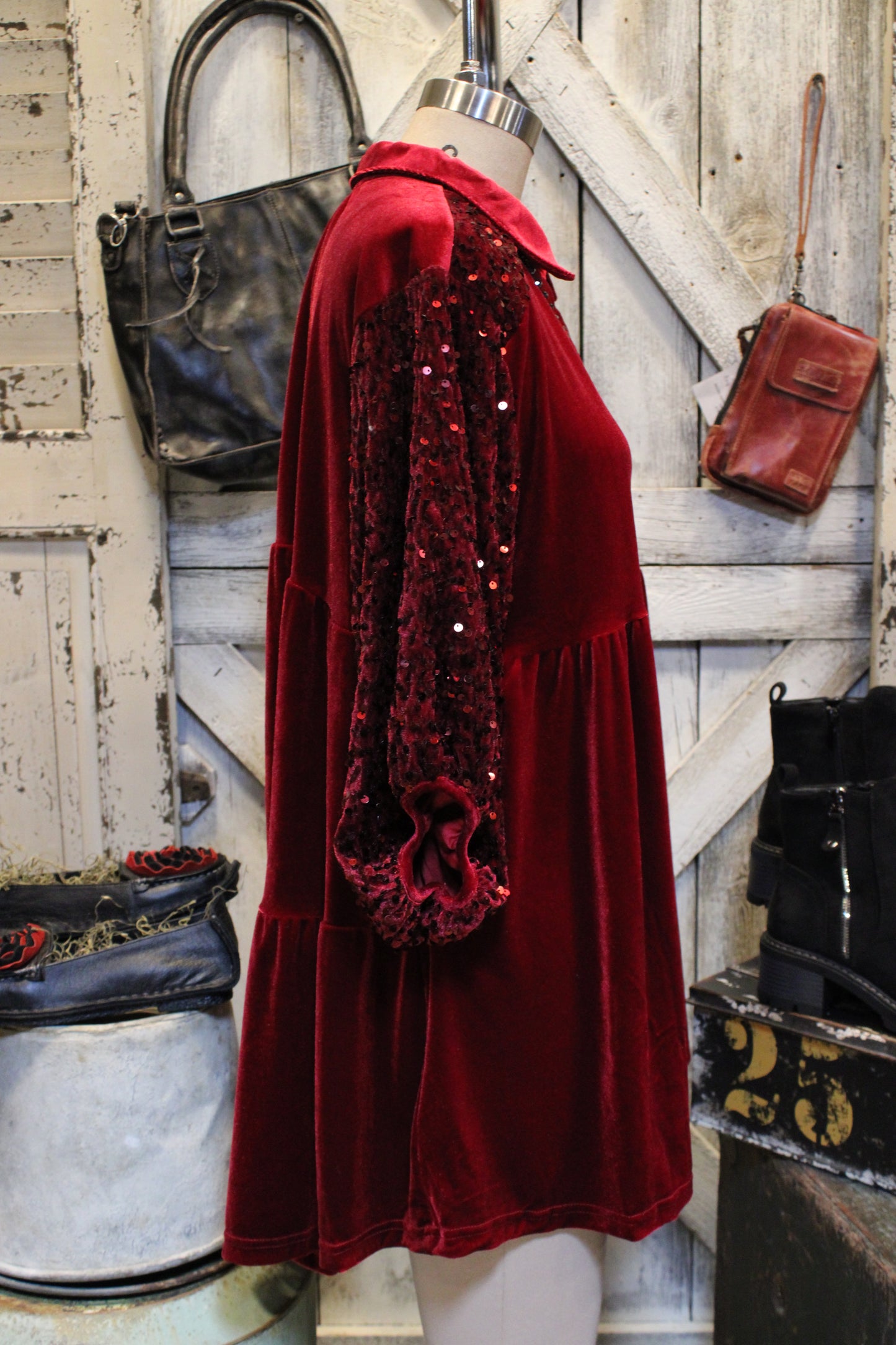 Merlot Magic Velvet Tunic