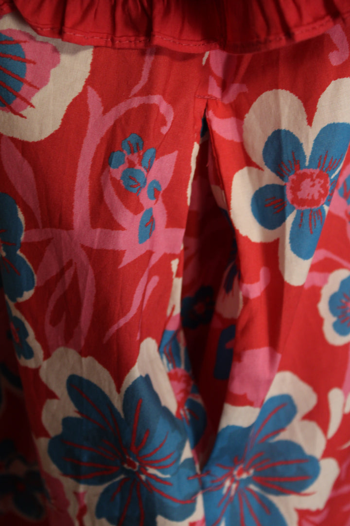 Boho Berry Ruffle Dress