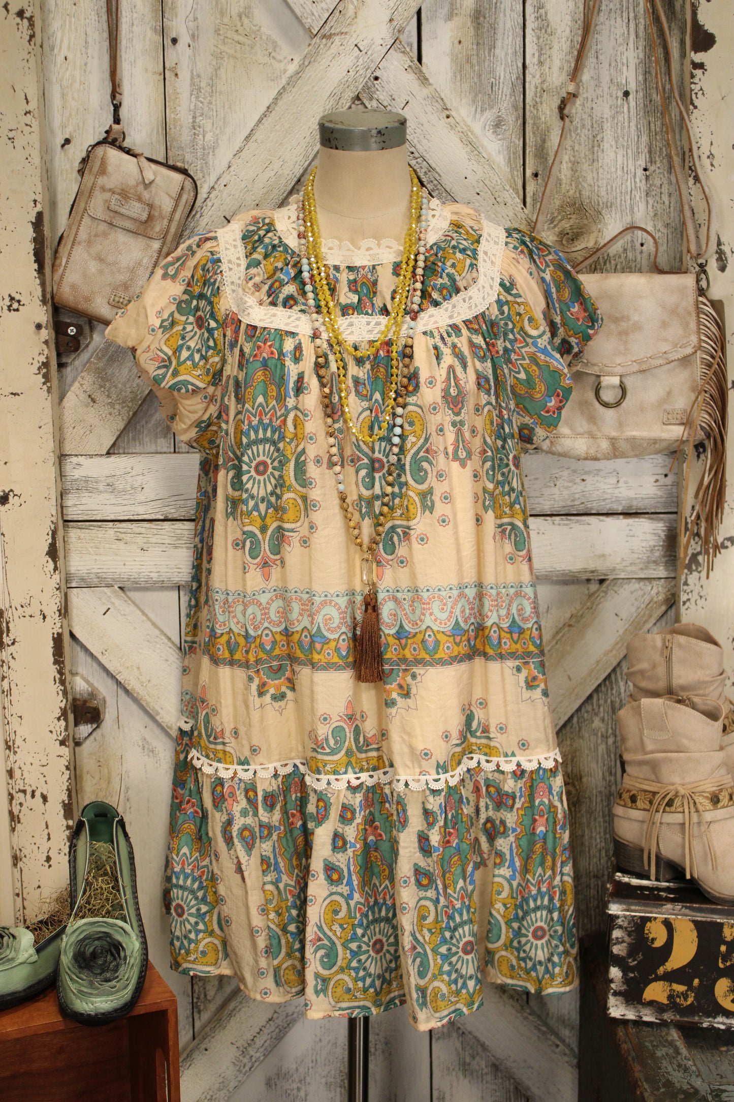 Gypsy Canvas Mini Dress
