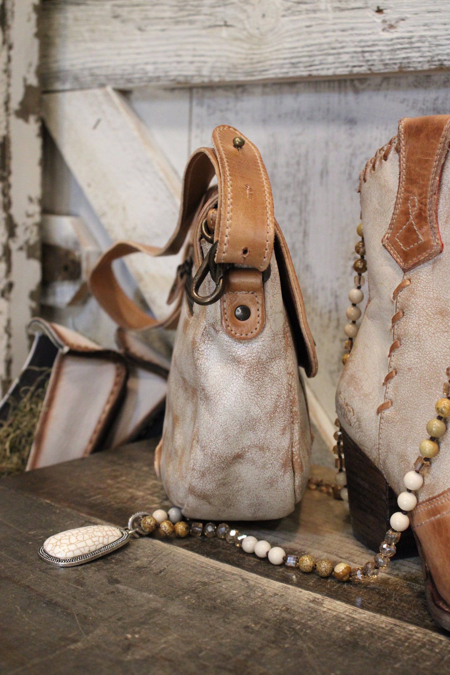 Elect Nectar Lux Tan Rustic Handbag