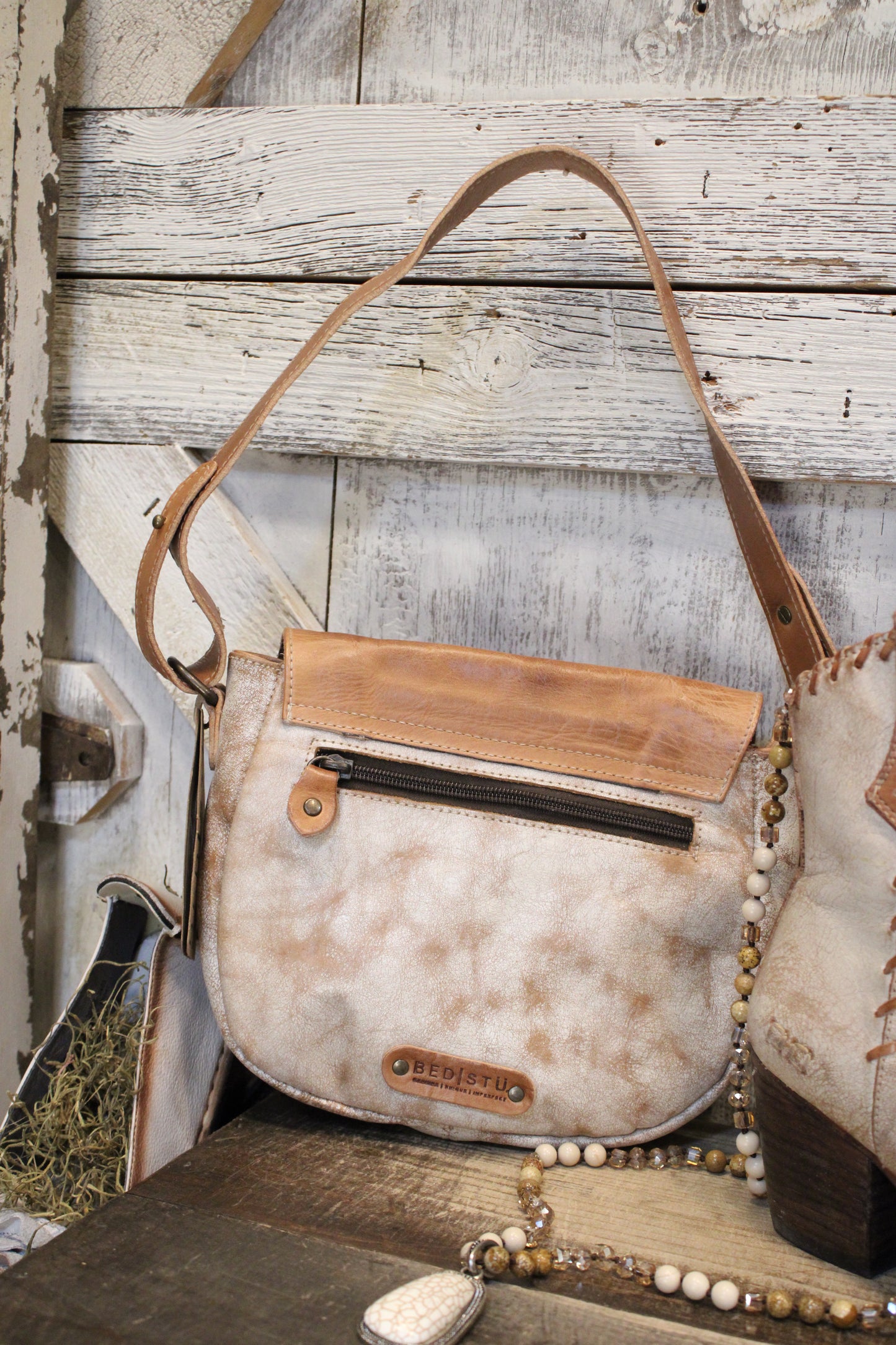Elect Nectar Lux Tan Rustic Handbag