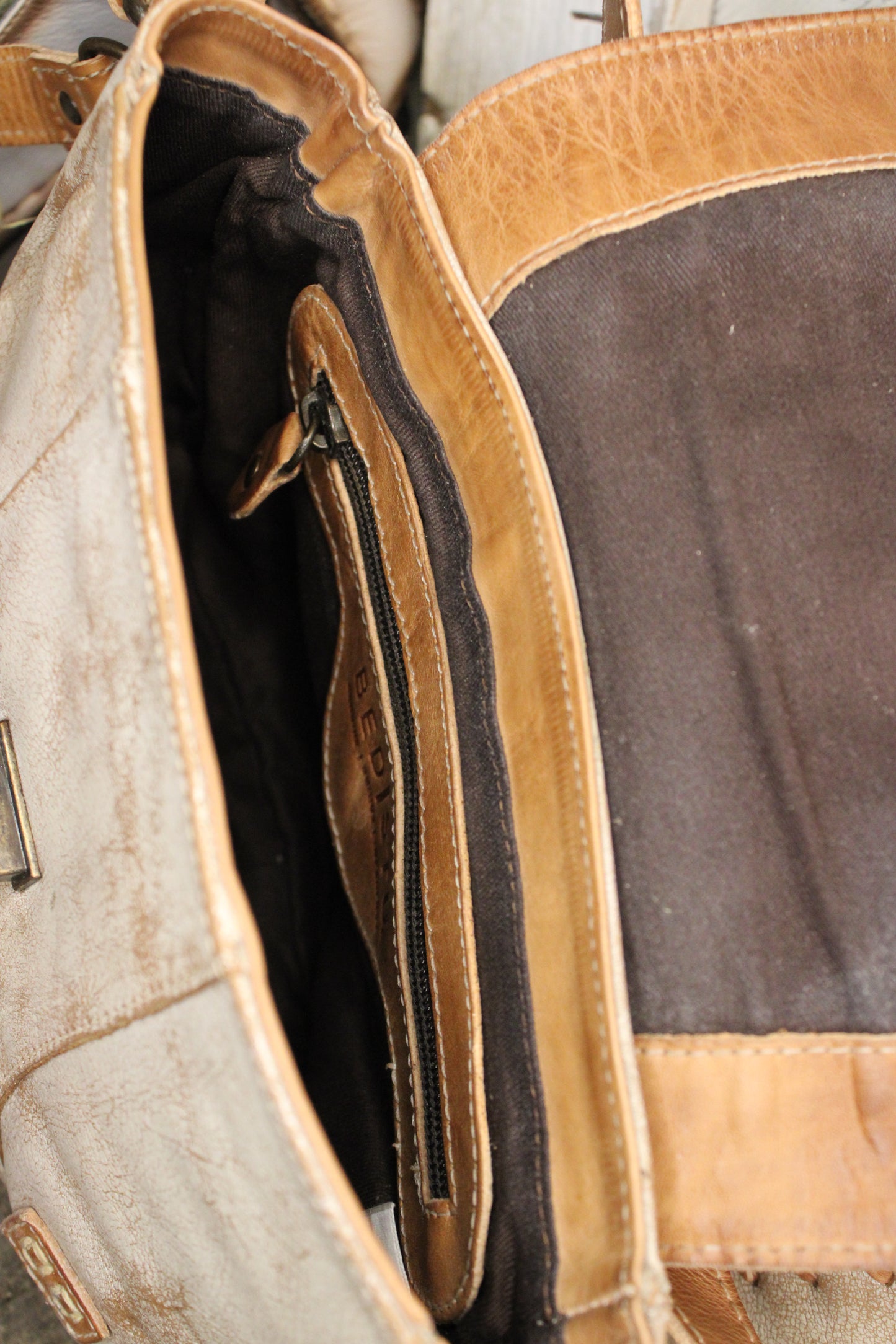 Elect Nectar Lux Tan Rustic Handbag