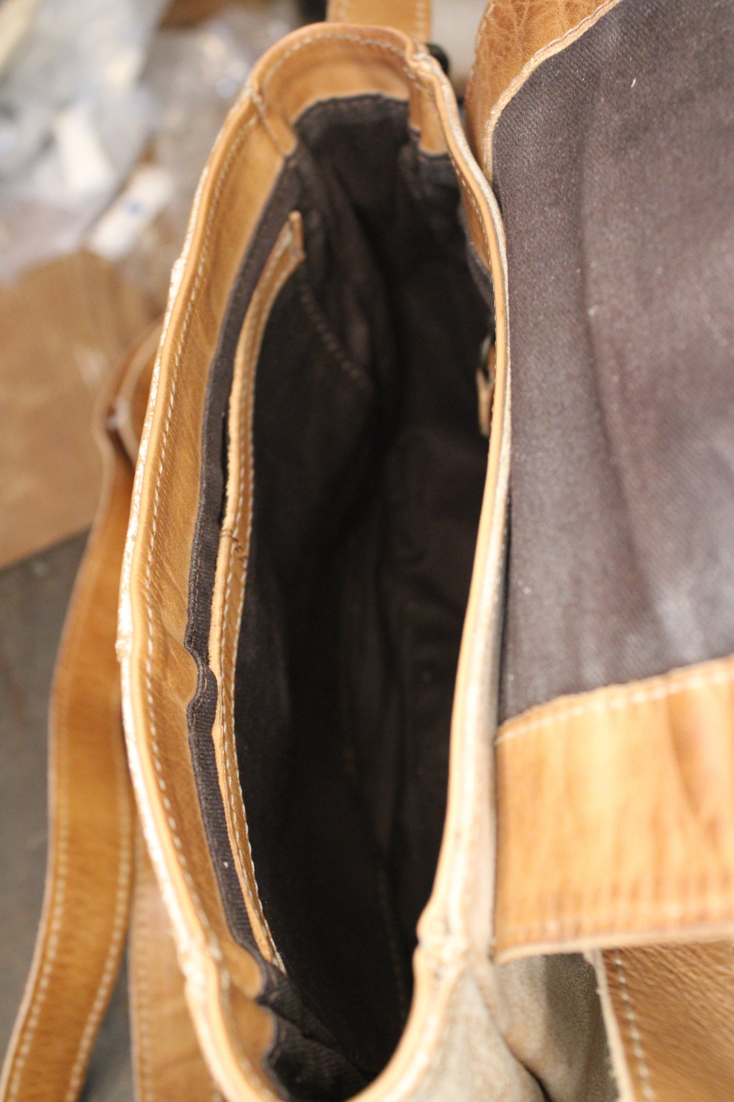 Elect Nectar Lux Tan Rustic Handbag