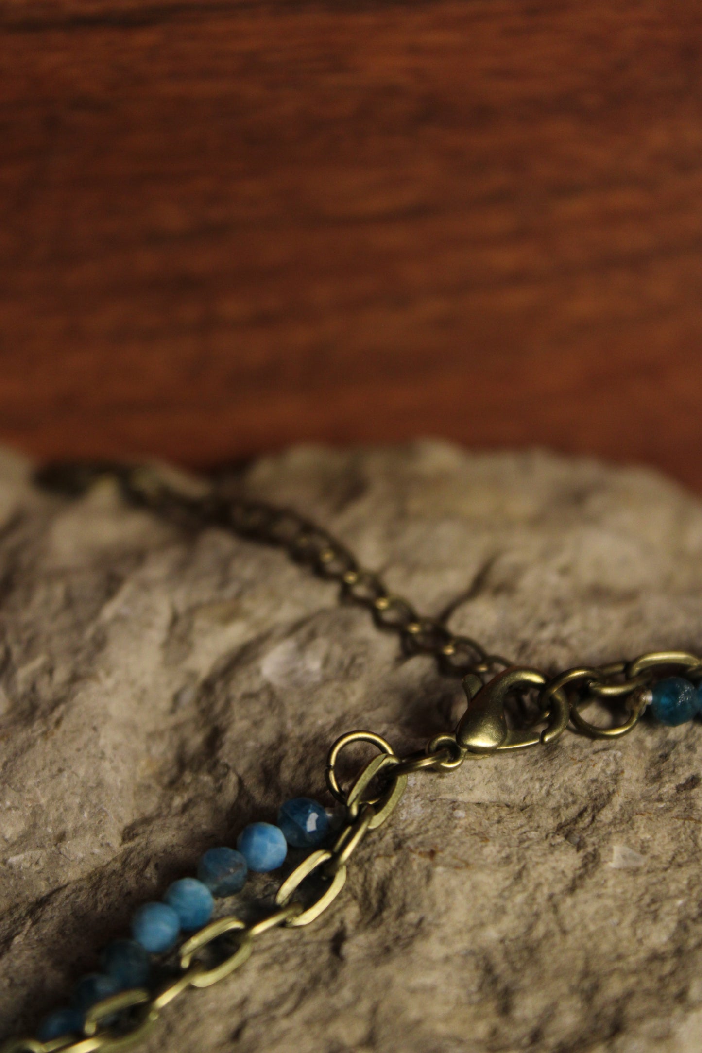 Braelyn Blue Fire Agate Necklace