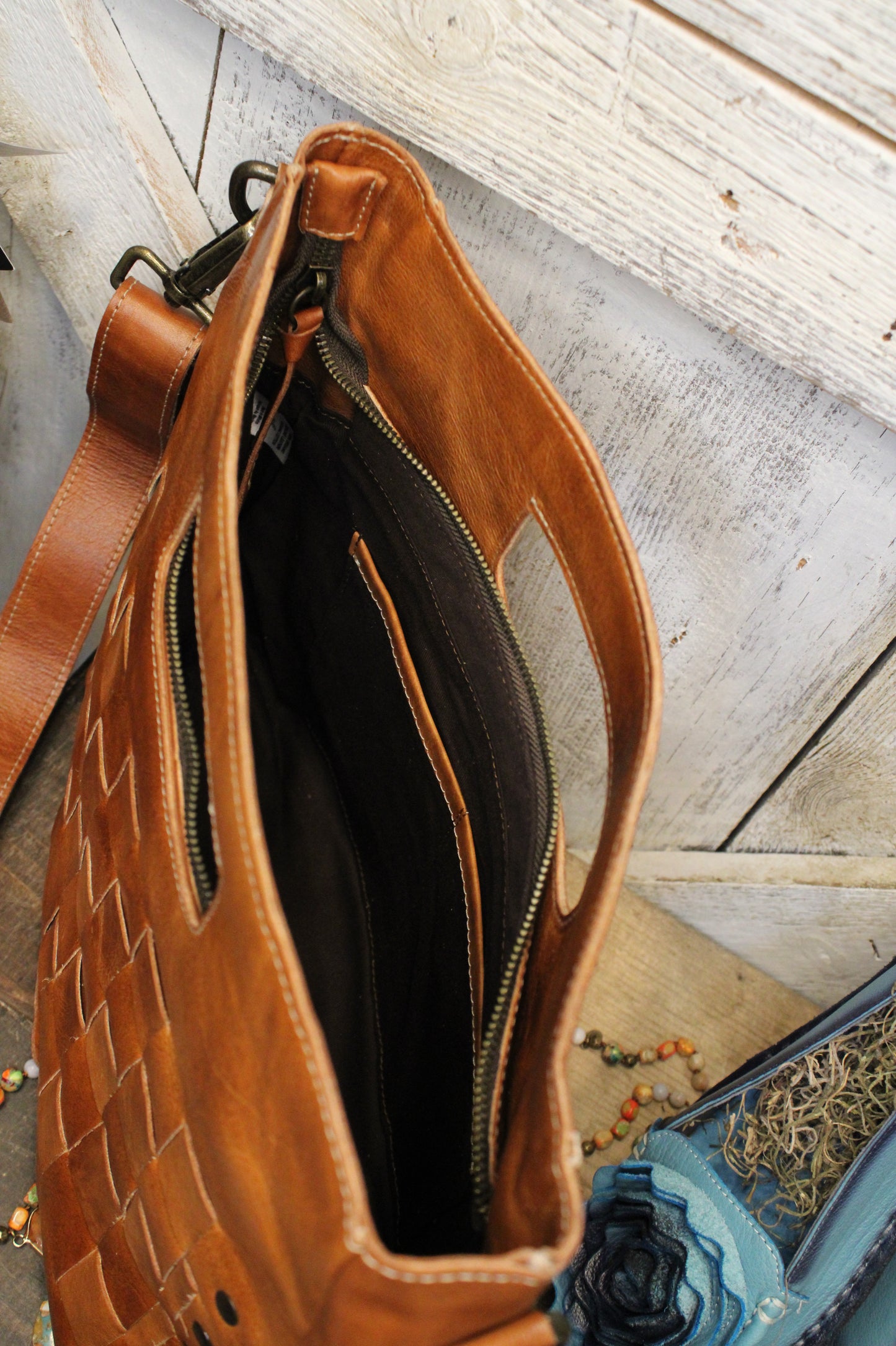 Bed|Stu Orchid Cognac Dip Dye Handbag