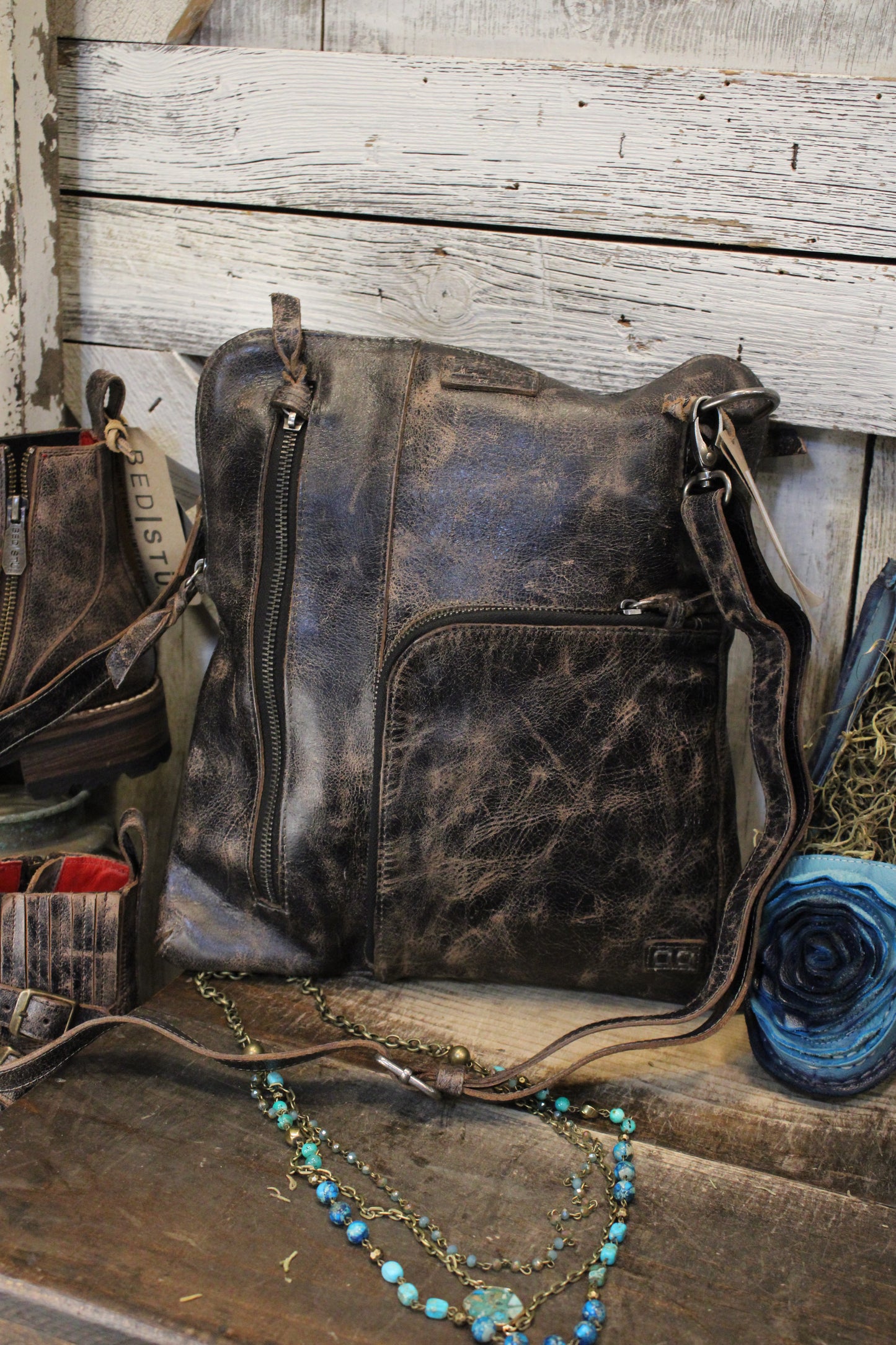 Bed|Stu Aiken Black Lux Handbag