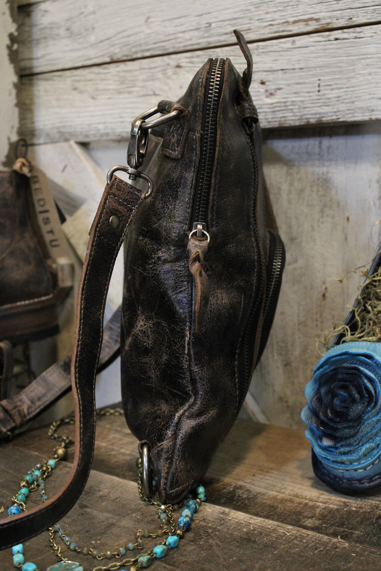 Bed|Stu Aiken Black Lux Handbag