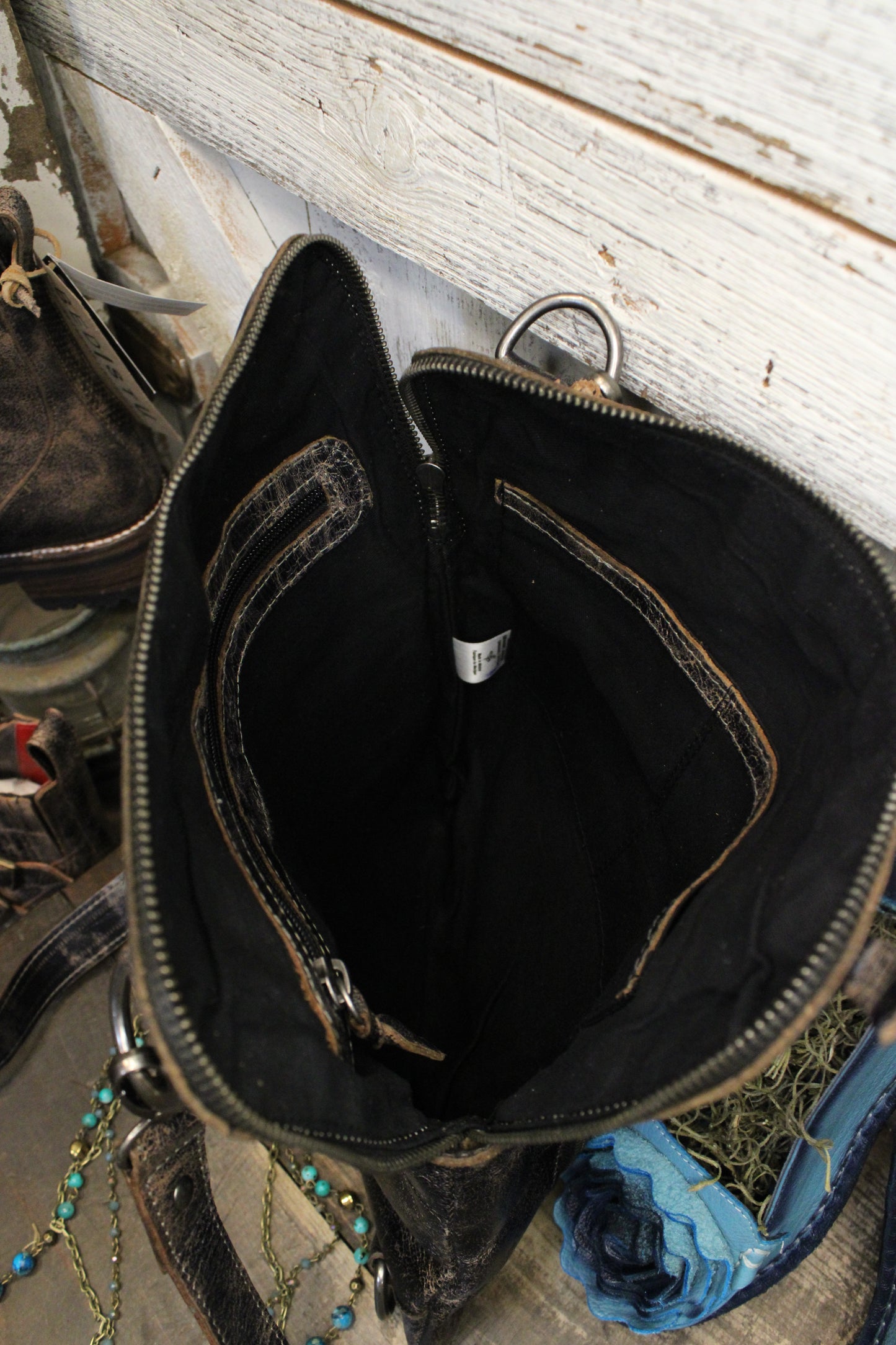 Bed|Stu Aiken Black Lux Handbag