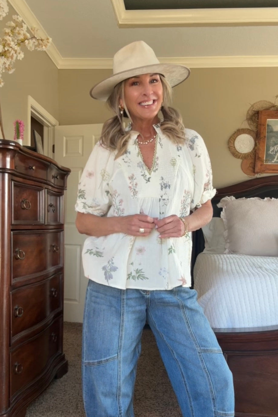 Soft Spring Bloom Blouse