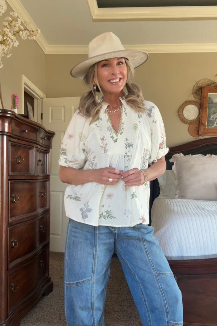 Soft Spring Bloom Blouse