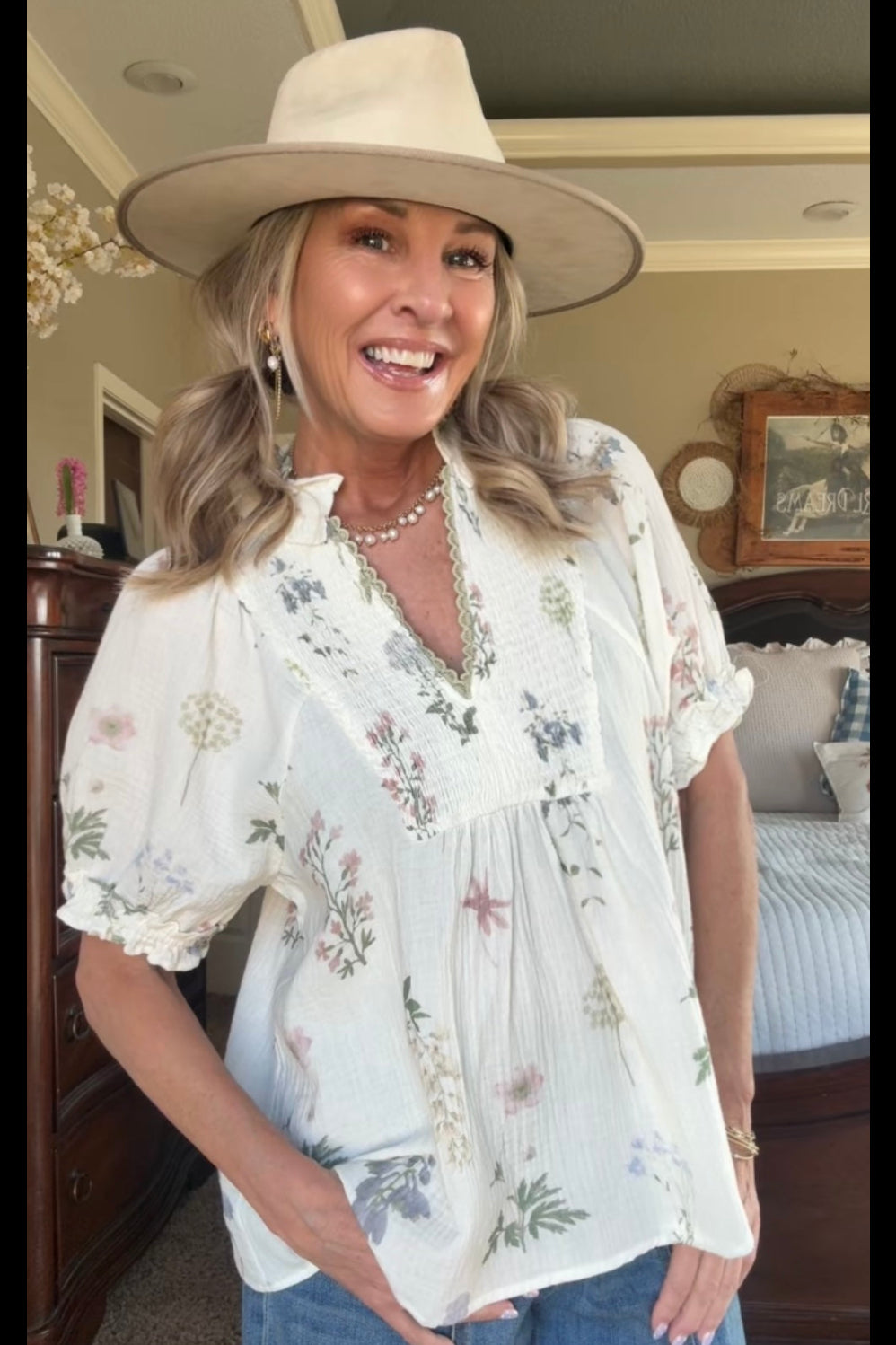 Soft Spring Bloom Blouse