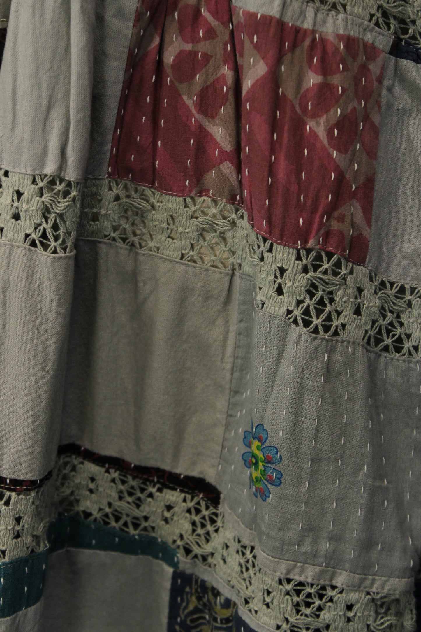 Summer Kaleidoscope Cotton Maxi Dress