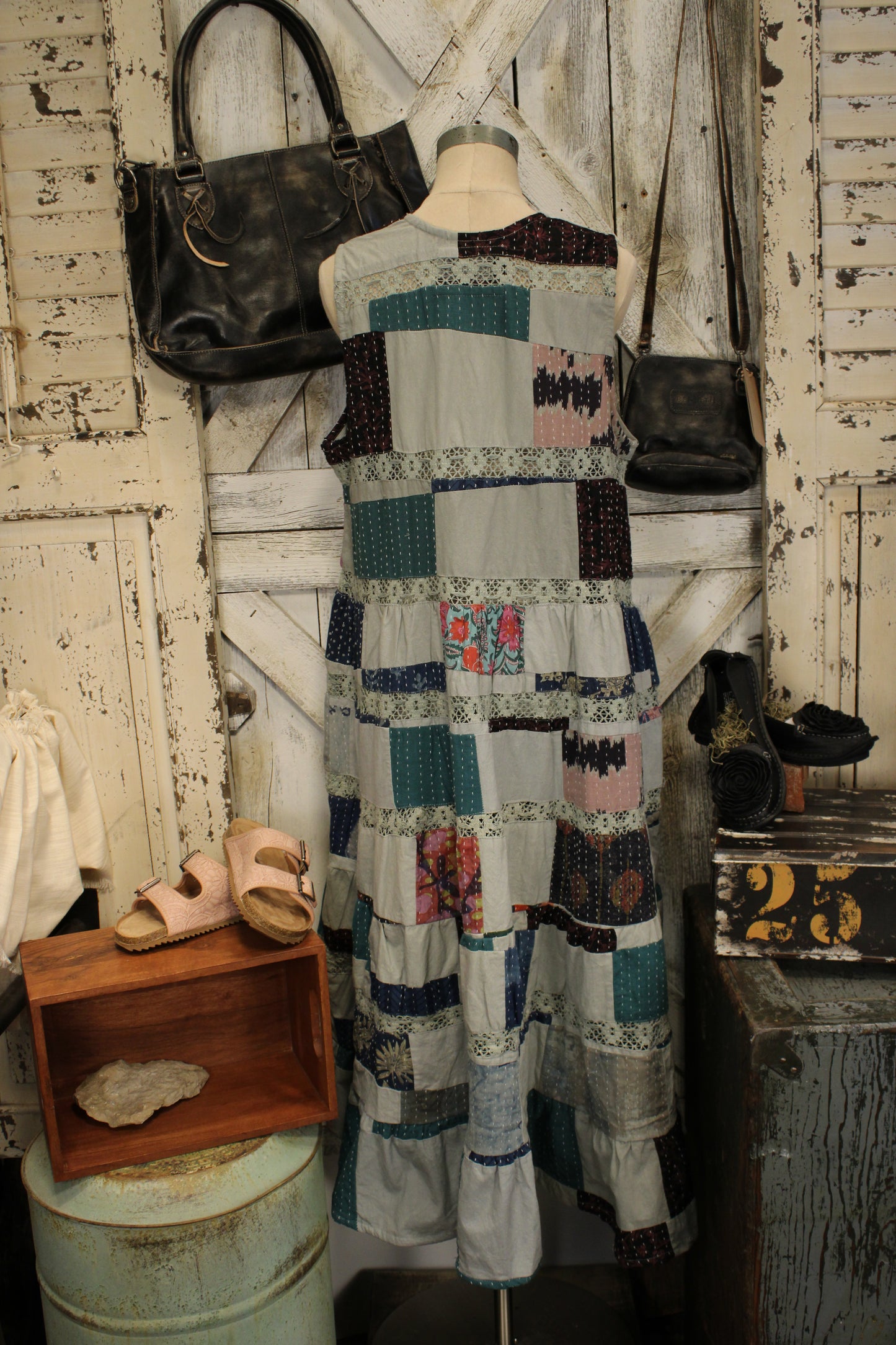 Summer Kaleidoscope Cotton Maxi Dress