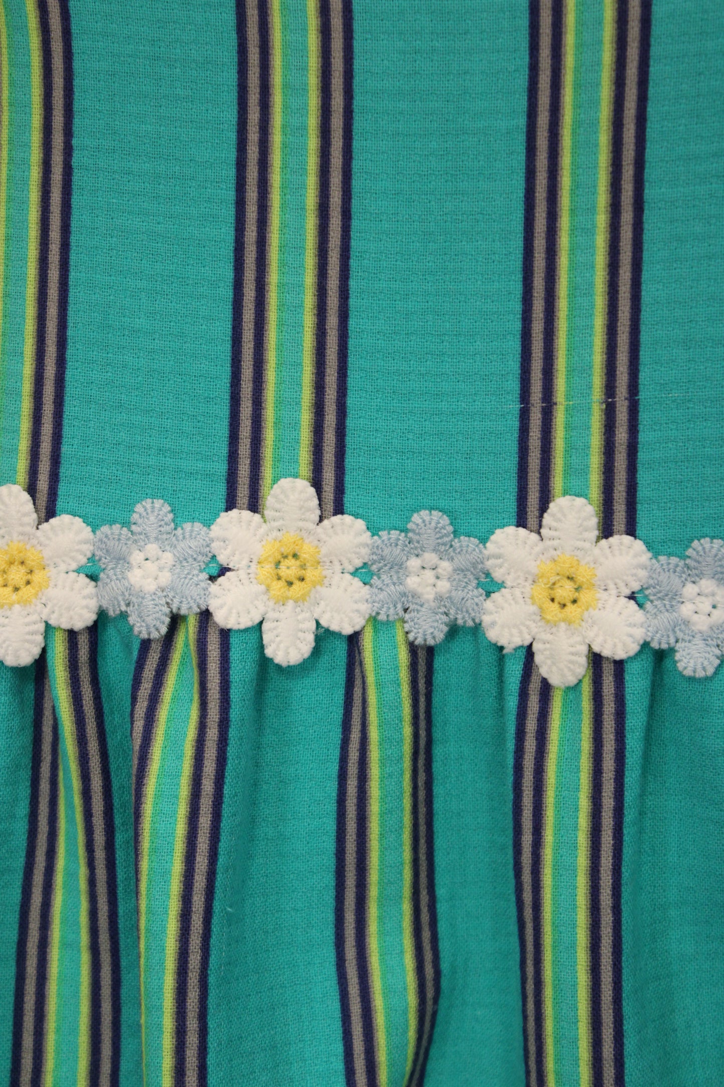 Blooms And Stripes Dress
