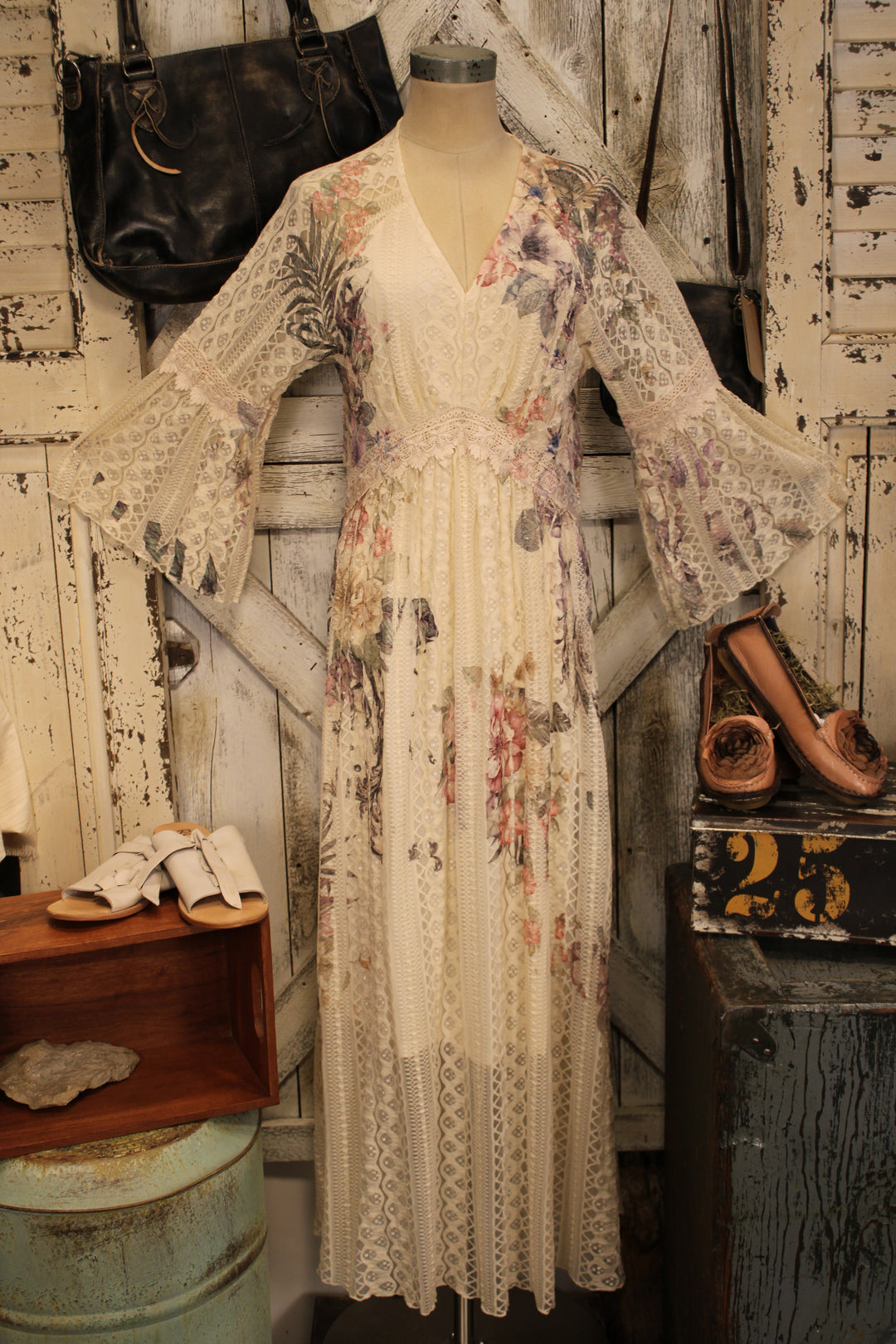Lead Singer Watercolor Beige Dress