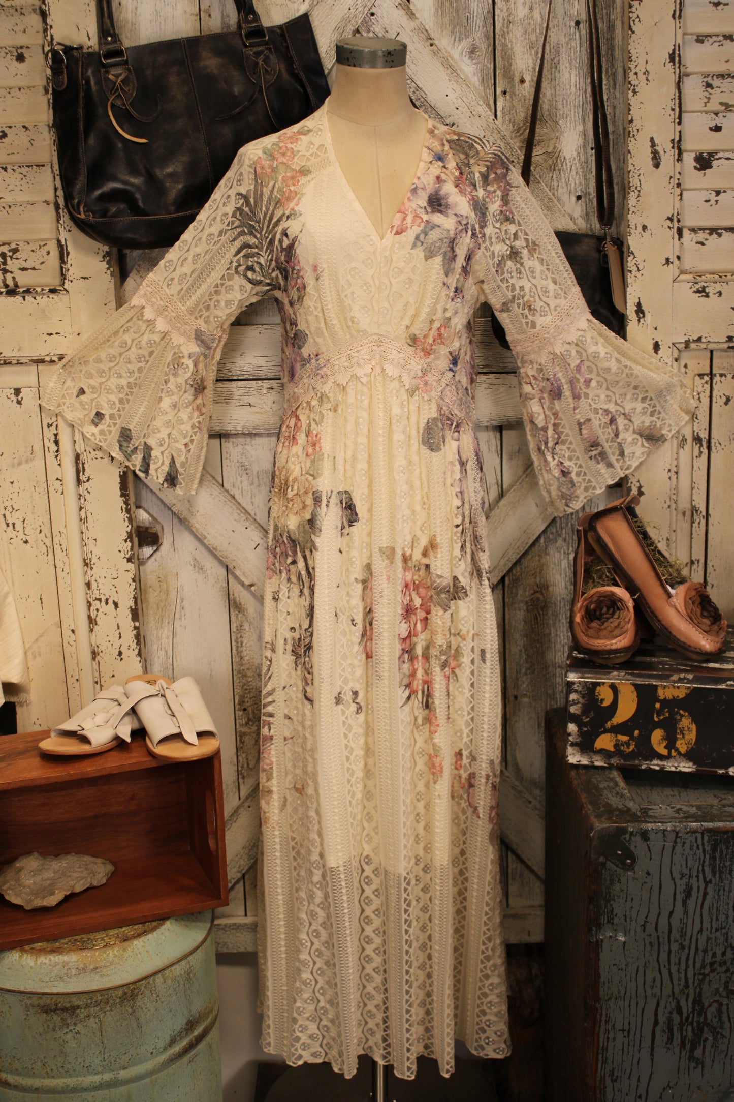 Lead Singer Watercolor Beige Dress