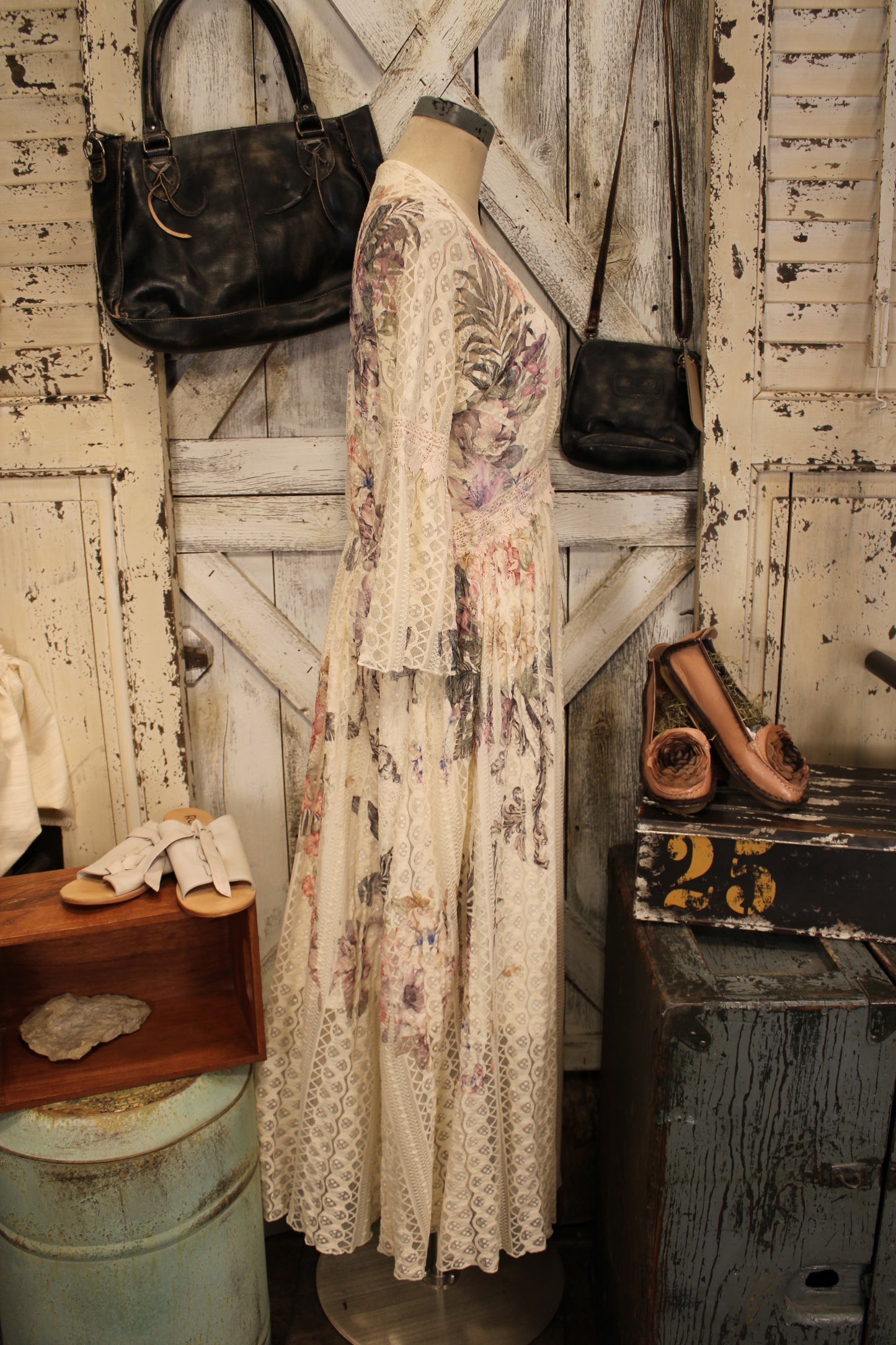 Lead Singer Watercolor Beige Dress