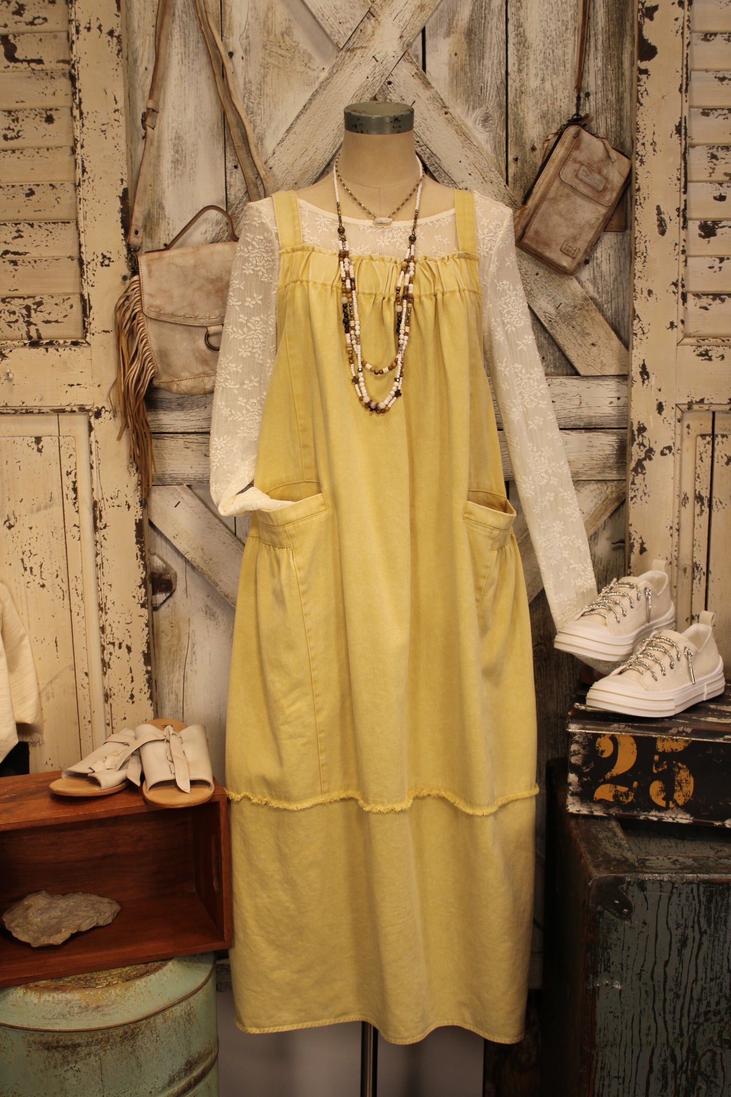 Lemon Drop Pocket Dress